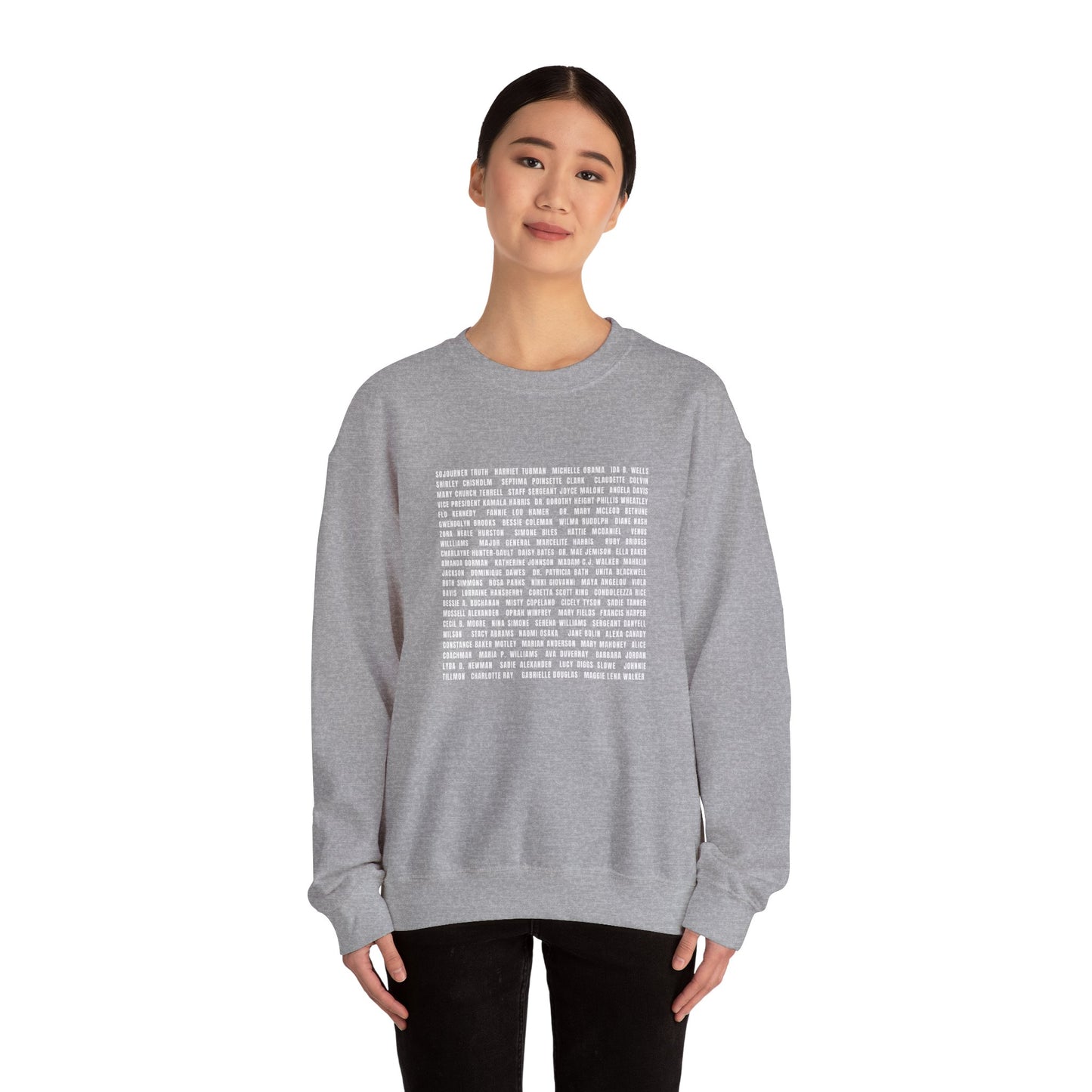 "Revolutionary Black Women" Unisex Heavy Blend™ Crewneck Sweatshirt - Black, Gray, & Navy Blue Available