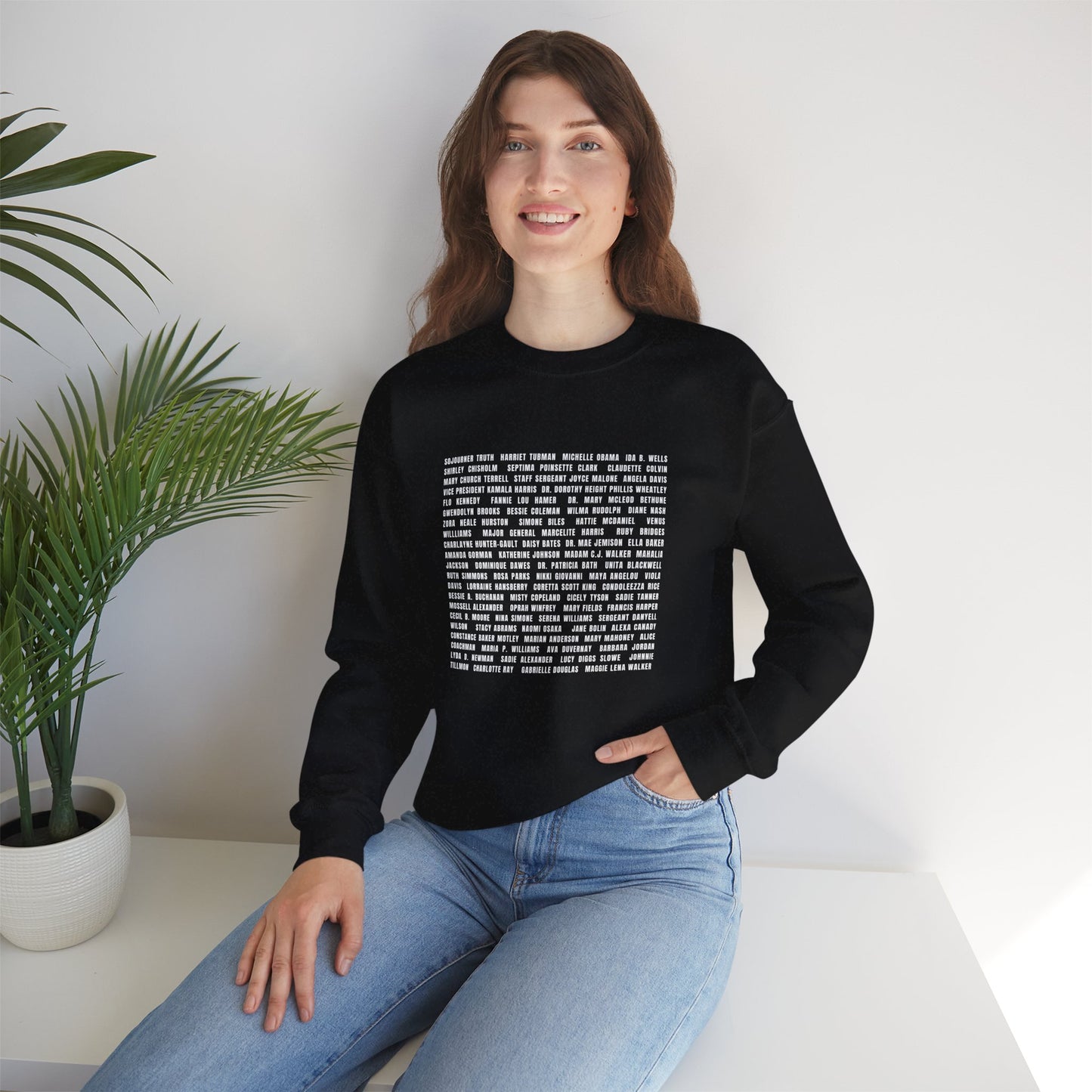 "Revolutionary Black Women" Unisex Heavy Blend™ Crewneck Sweatshirt - Black, Gray, & Navy Blue Available
