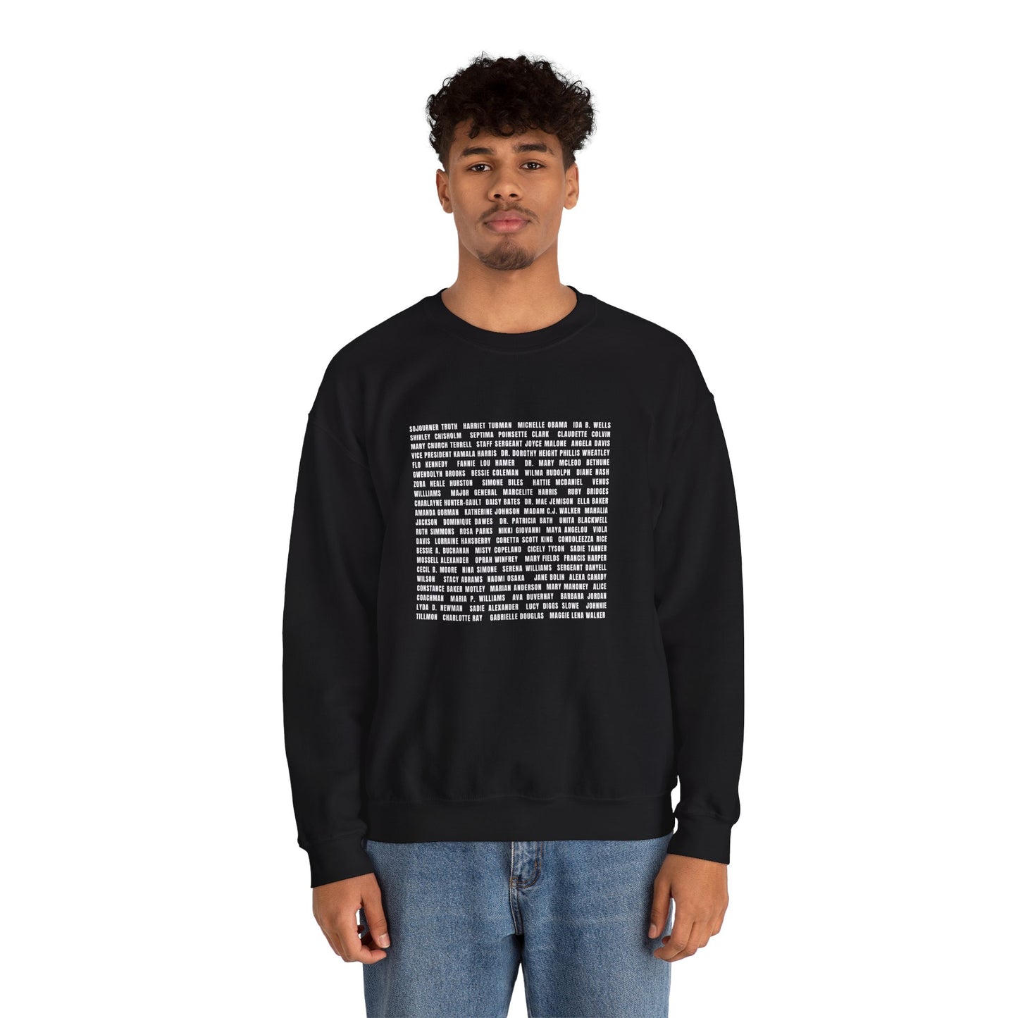 "Revolutionary Black Women" Unisex Heavy Blend™ Crewneck Sweatshirt - Black, Gray, & Navy Blue Available