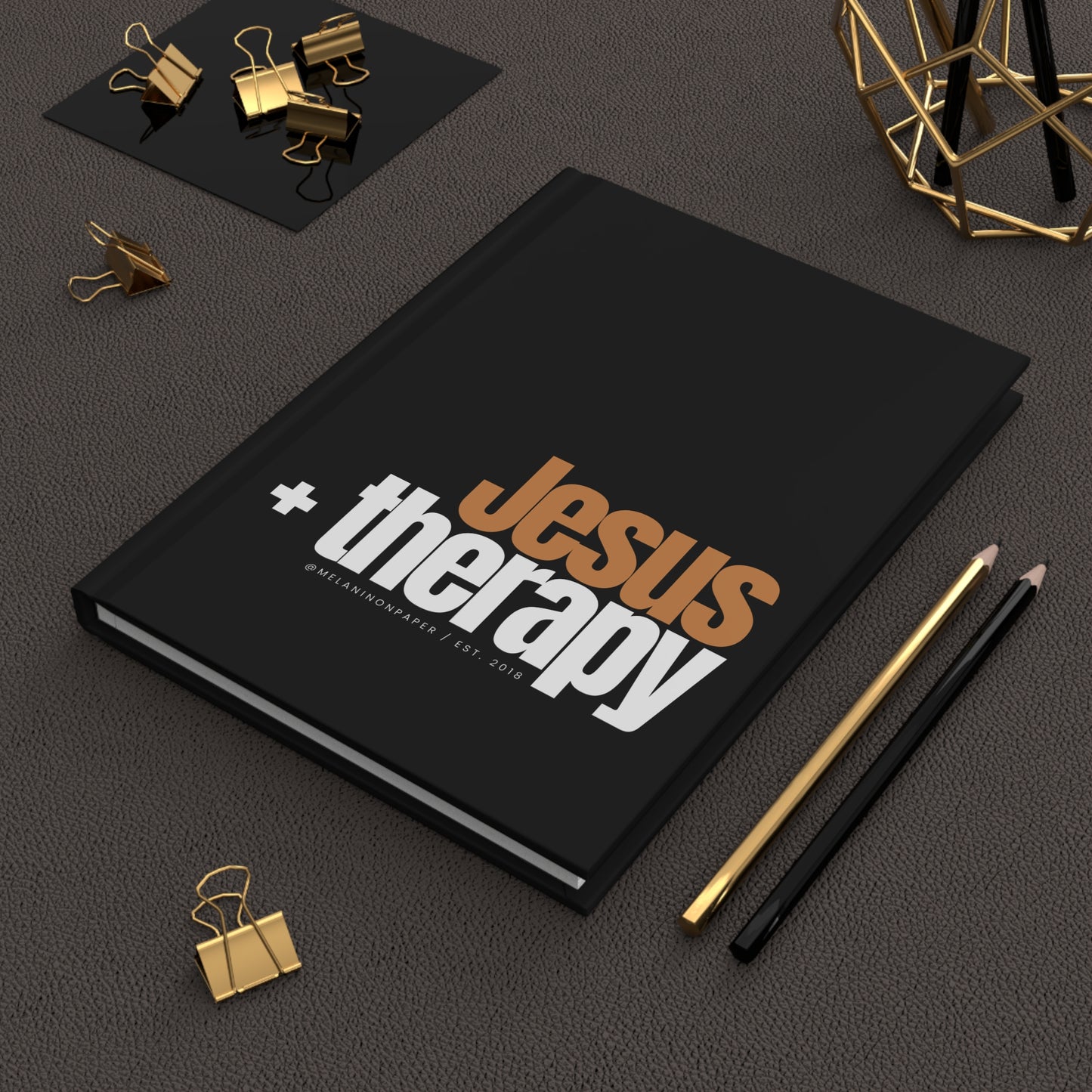 "Jesus + therapy" Velvety Matte Hardcover Journal