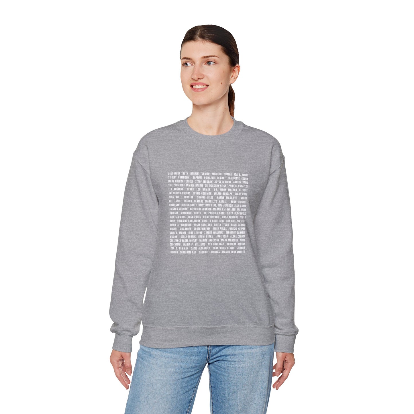 "Revolutionary Black Women" Unisex Heavy Blend™ Crewneck Sweatshirt - Black, Gray, & Navy Blue Available