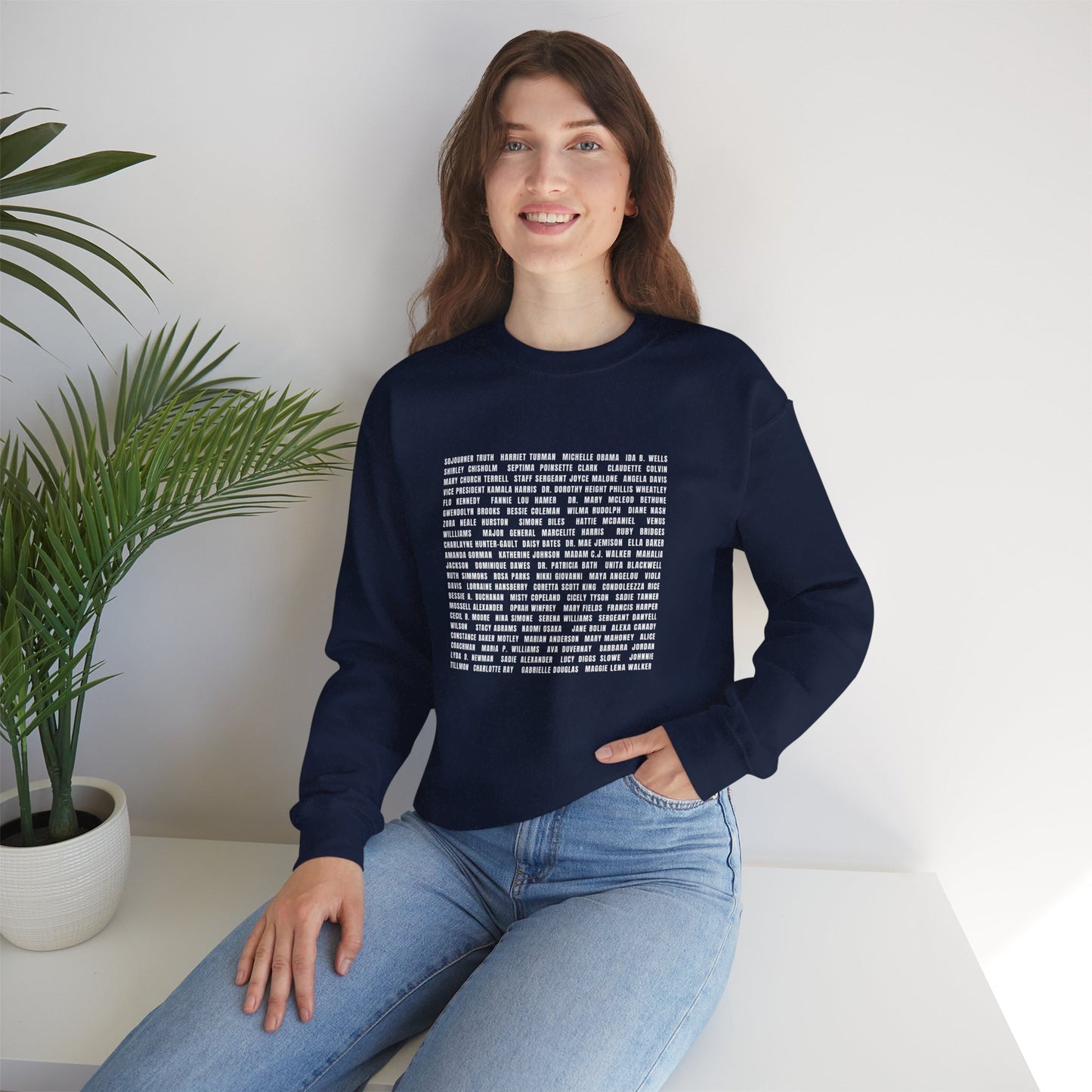 "Revolutionary Black Women" Unisex Heavy Blend™ Crewneck Sweatshirt - Black, Gray, & Navy Blue Available