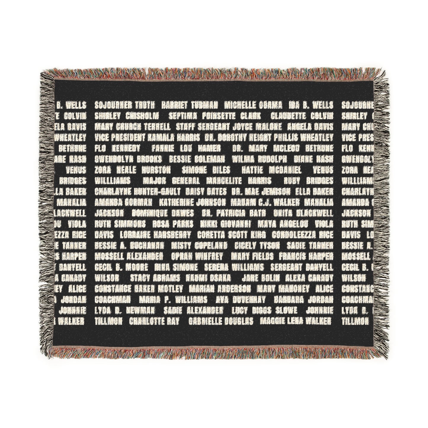 "Revolutionary Black Women" Cozy Woven Blanket