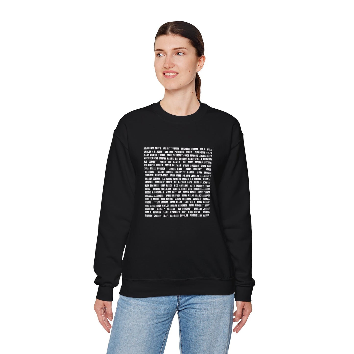 "Revolutionary Black Women" Unisex Heavy Blend™ Crewneck Sweatshirt - Black, Gray, & Navy Blue Available