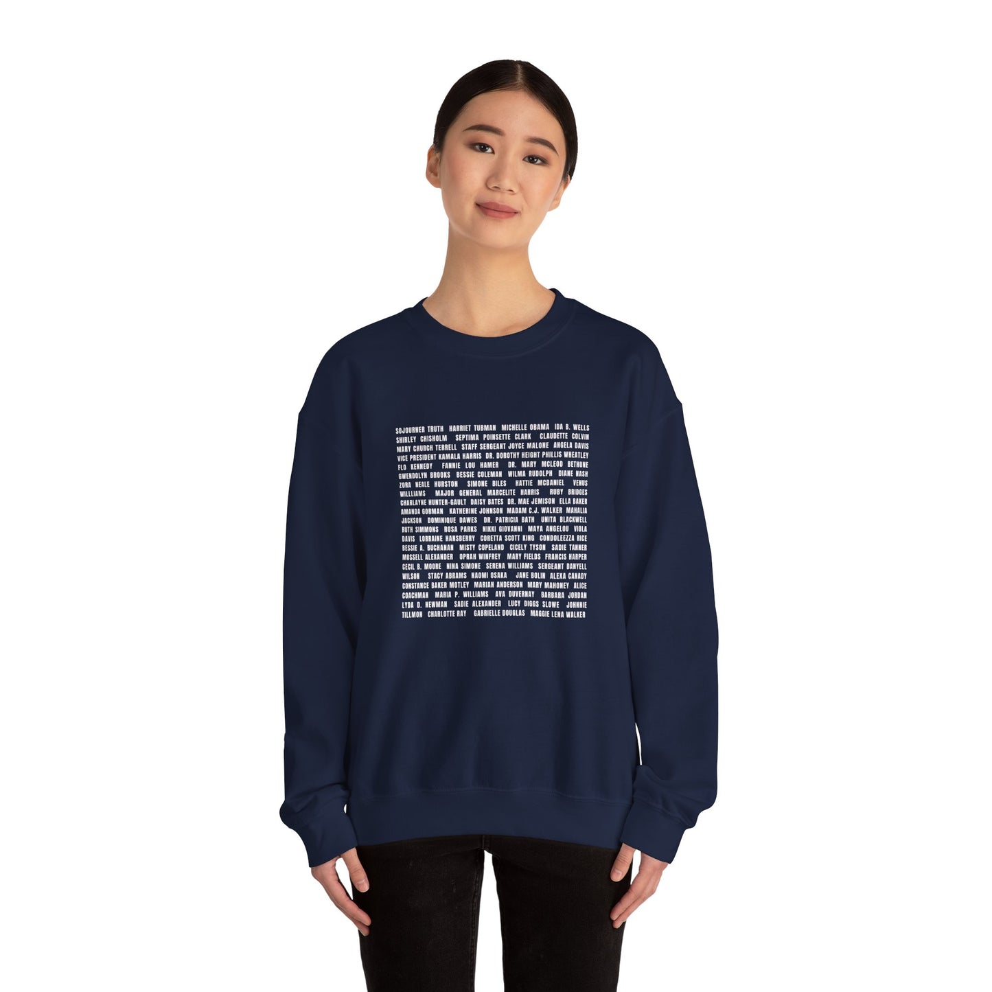 "Revolutionary Black Women" Unisex Heavy Blend™ Crewneck Sweatshirt - Black, Gray, & Navy Blue Available