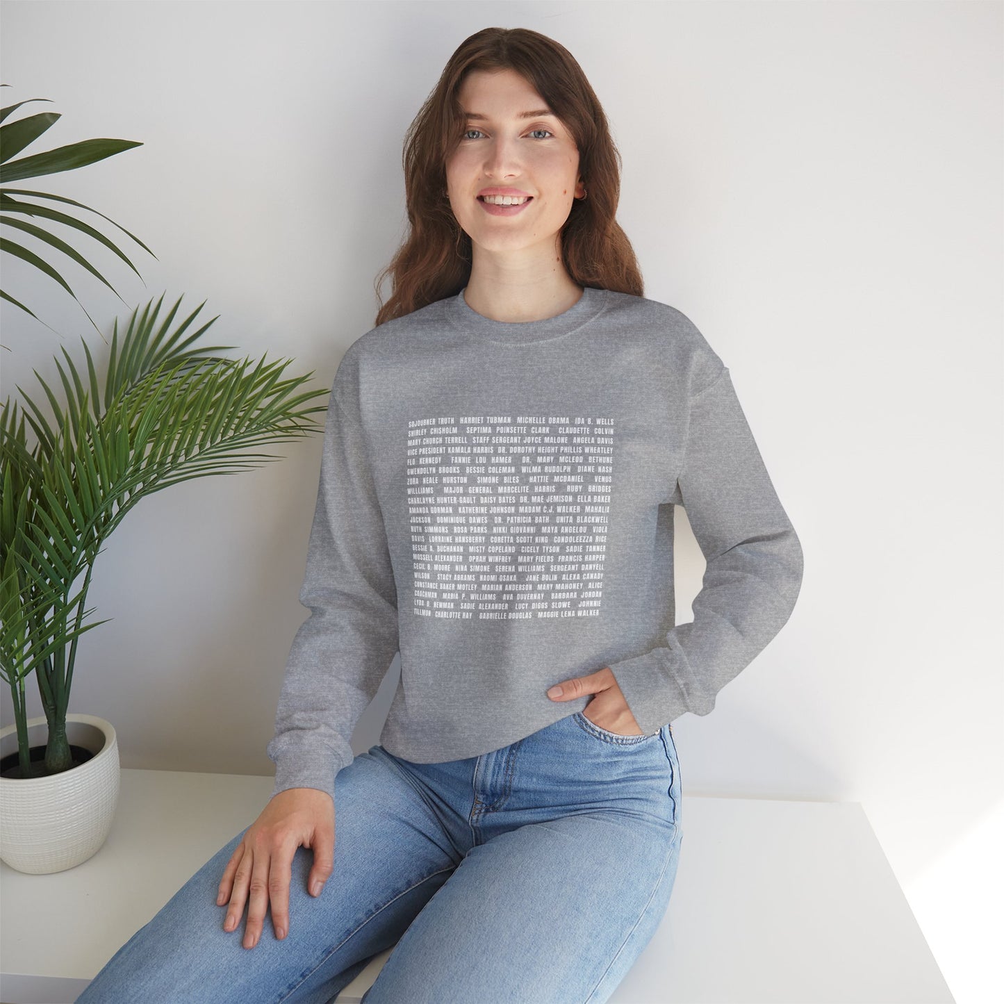 "Revolutionary Black Women" Unisex Heavy Blend™ Crewneck Sweatshirt - Black, Gray, & Navy Blue Available