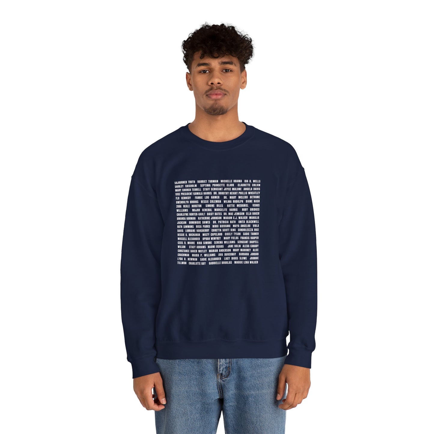 "Revolutionary Black Women" Unisex Heavy Blend™ Crewneck Sweatshirt - Black, Gray, & Navy Blue Available