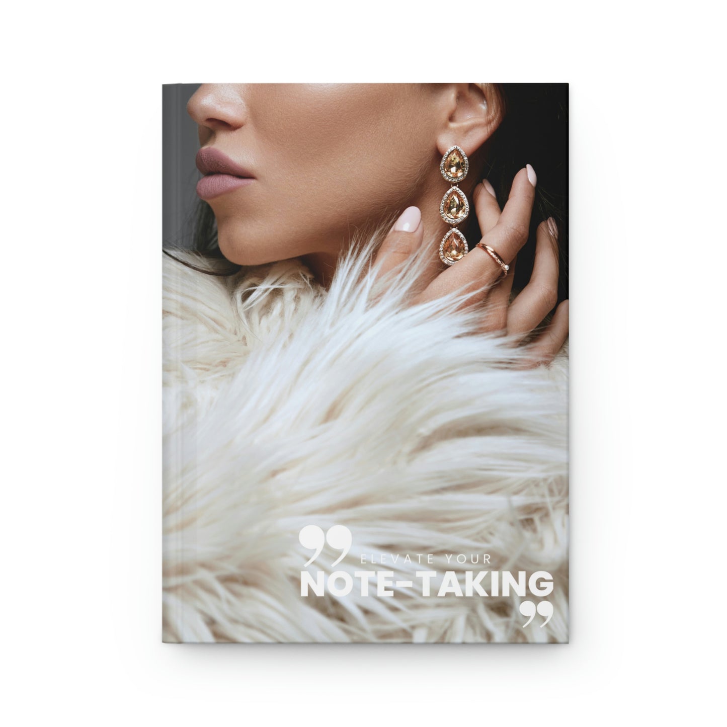"elevate your note-taking" Velvety Matte Hardcover Journal