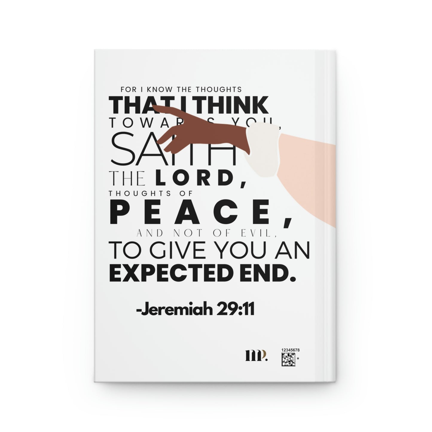 "For I know the thoughts..." Velvety Matte Hardcover Journal