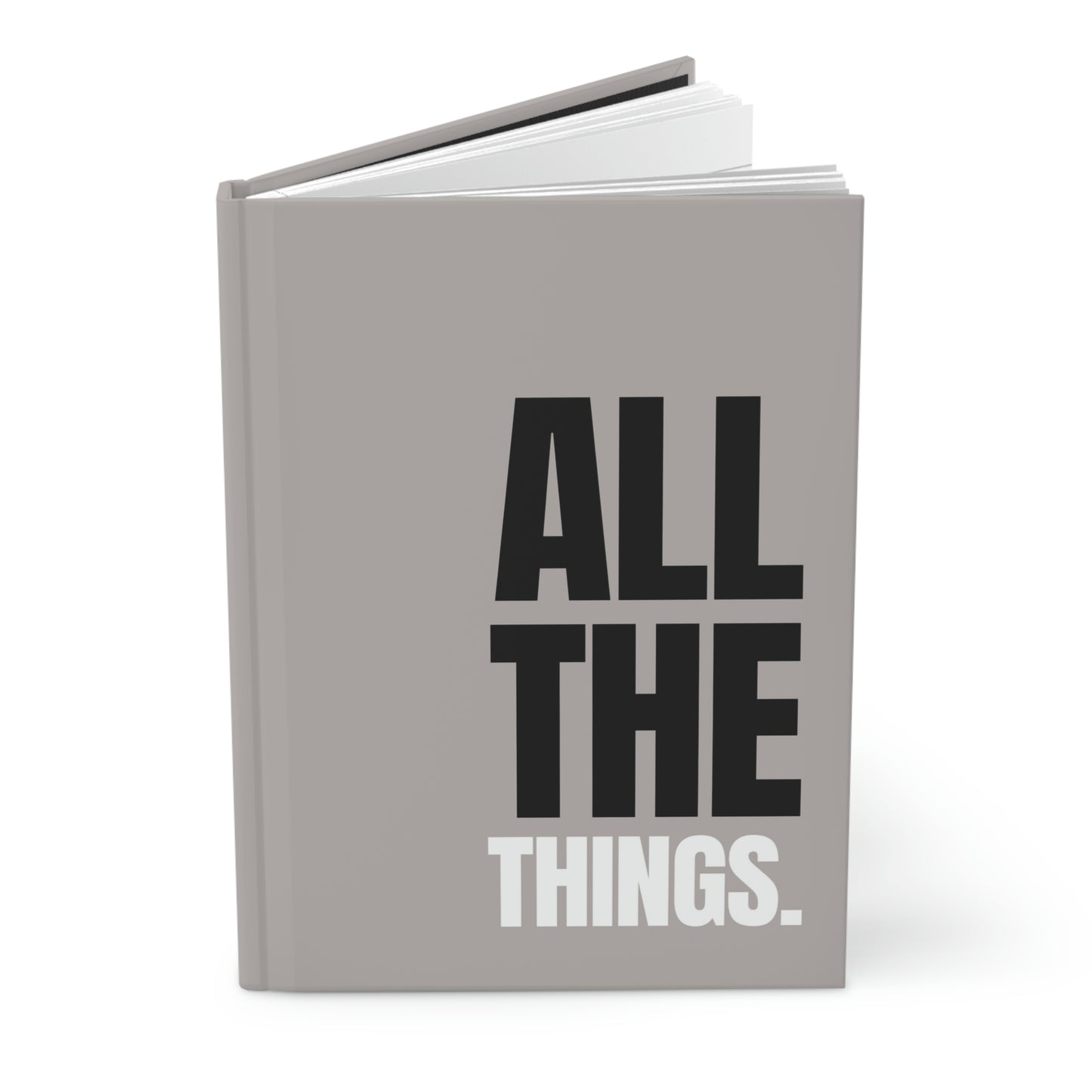 "All the Things" Velvety Matte Hardcover Journal - Nude