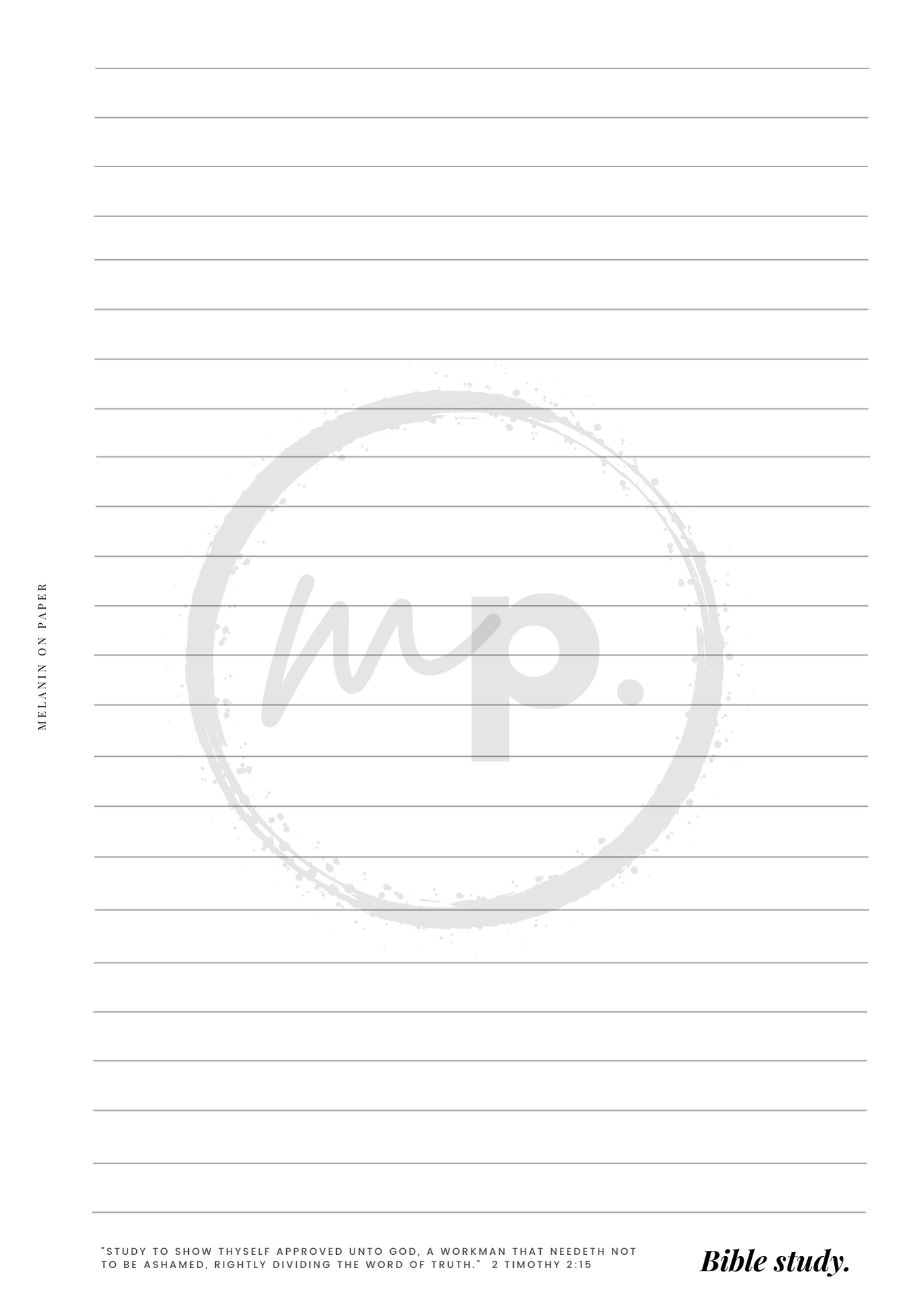 "Bible study" Printable Planner Insert Bundle