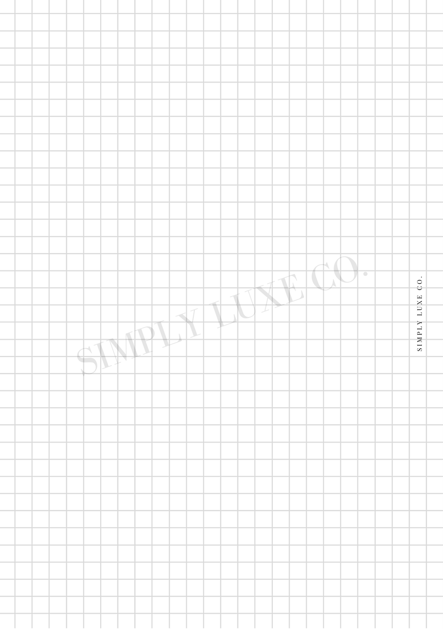 Soft Grid Notes Printable Inserts