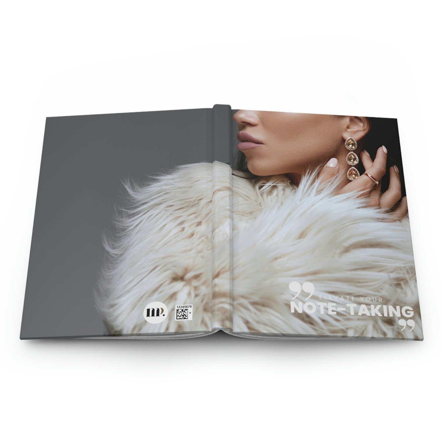 "elevate your note-taking" Velvety Matte Hardcover Journal