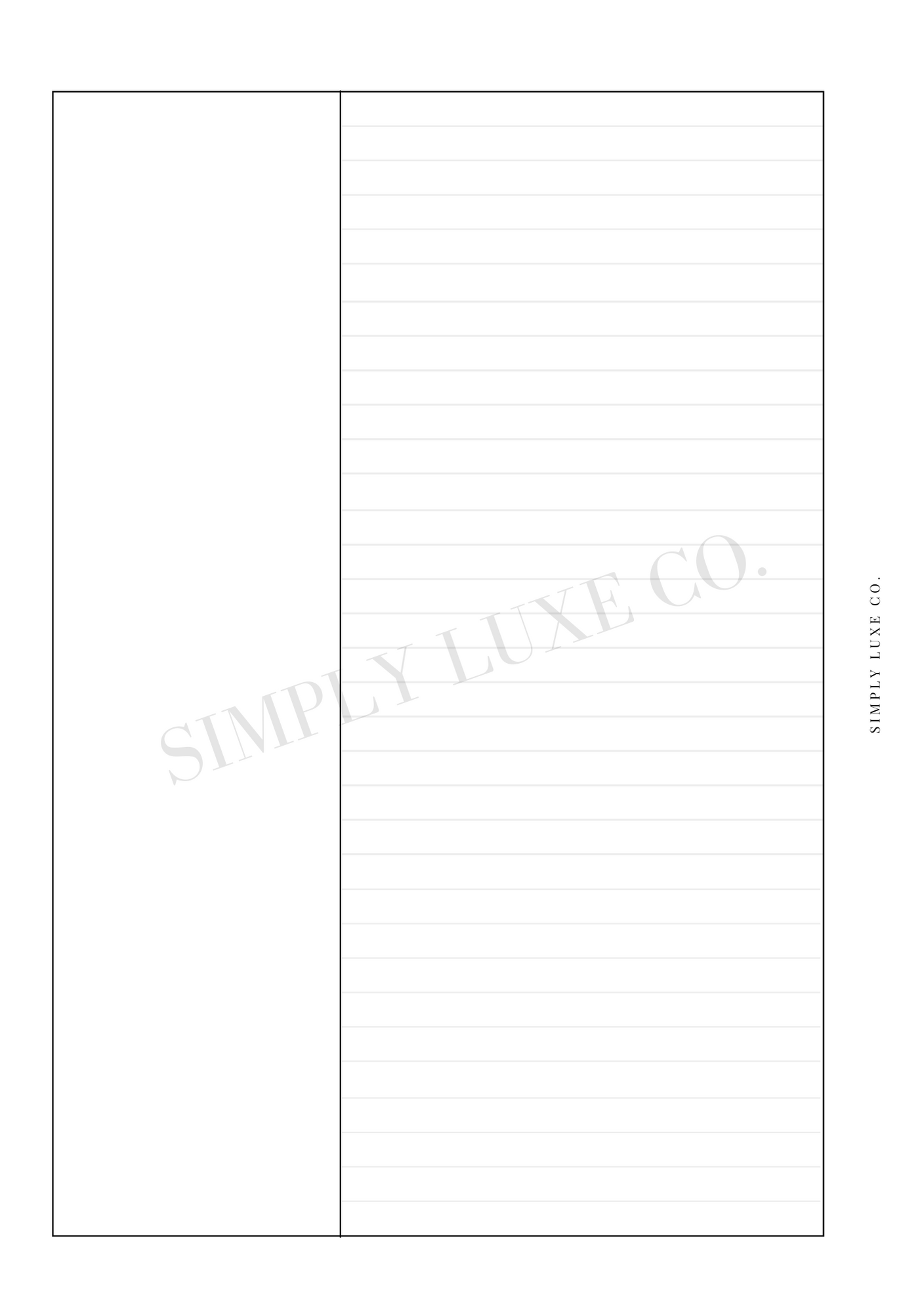 Cornell-style Notes Printable Inserts