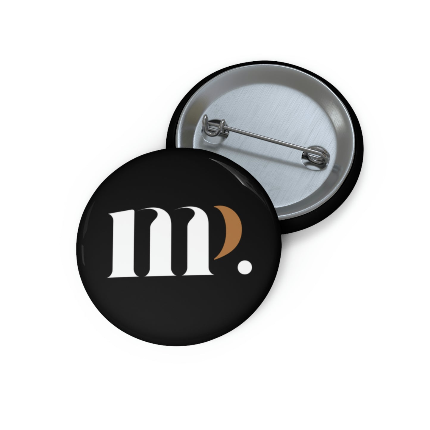 melanin on paper logo Pin Buttons