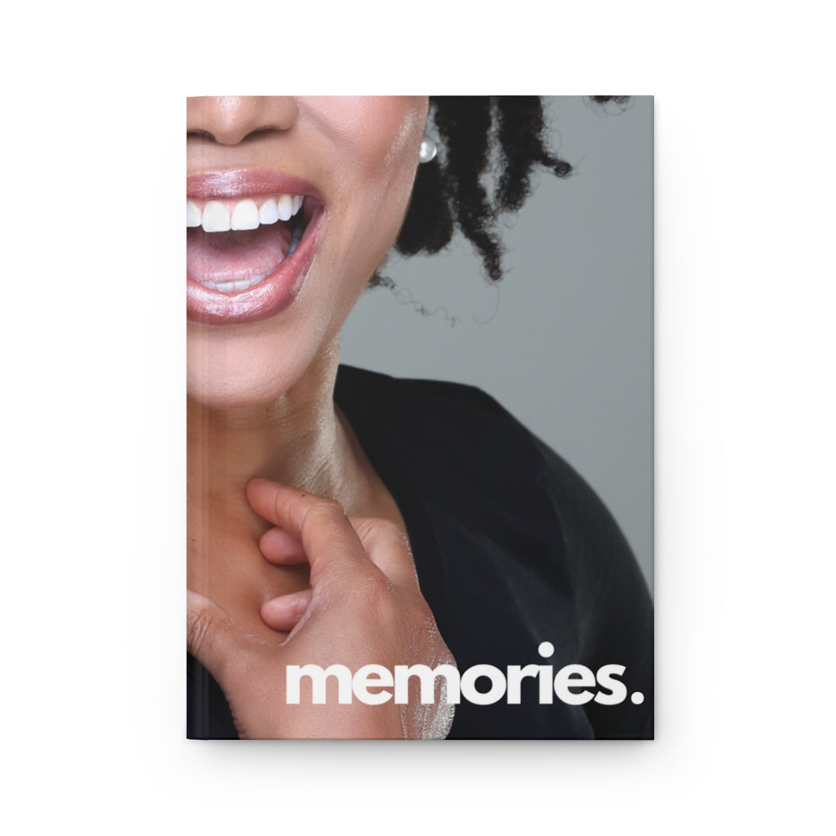 "memories" Velvety Matte Hardcover Journal
