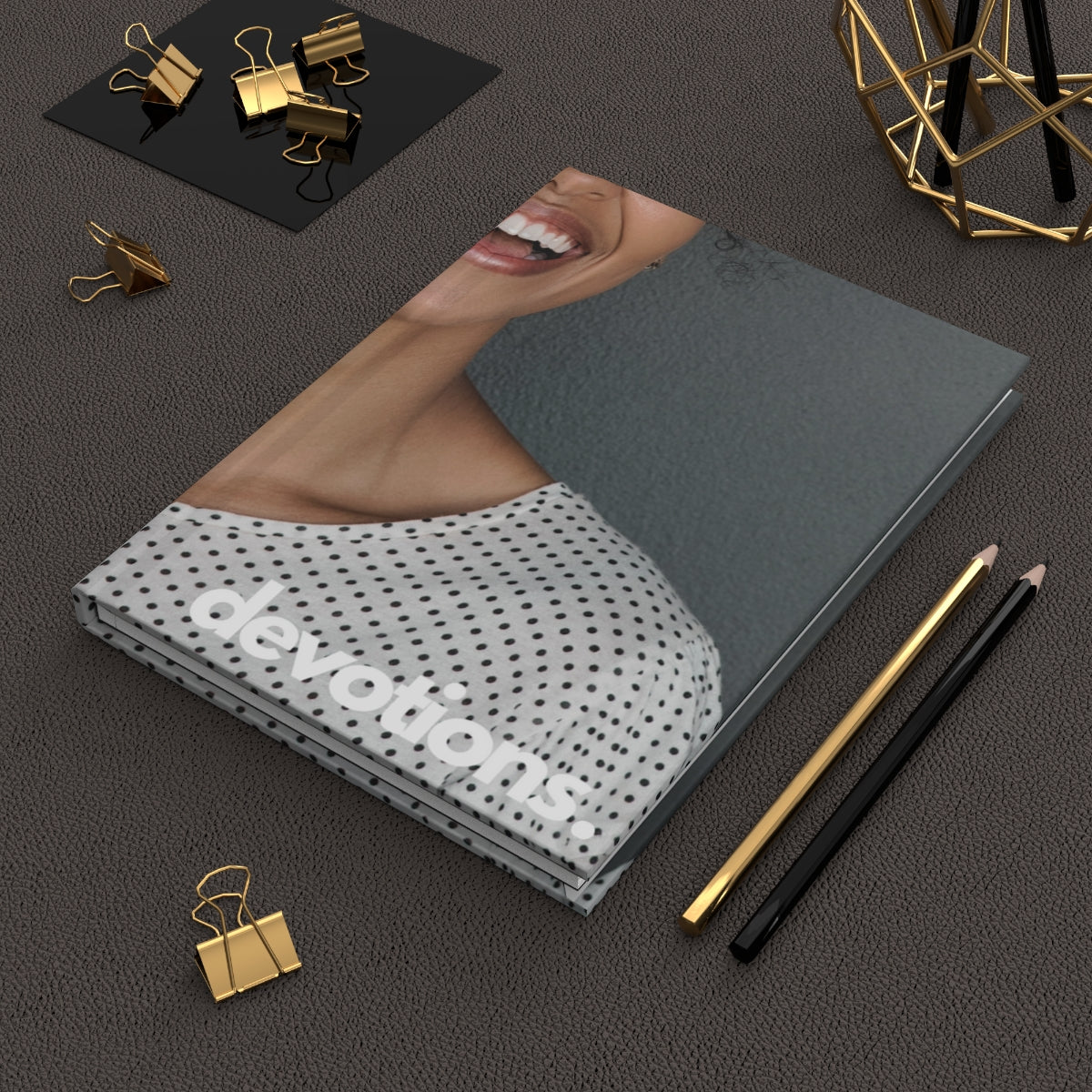 "devotions" Velvety Matte Hardcover Journal