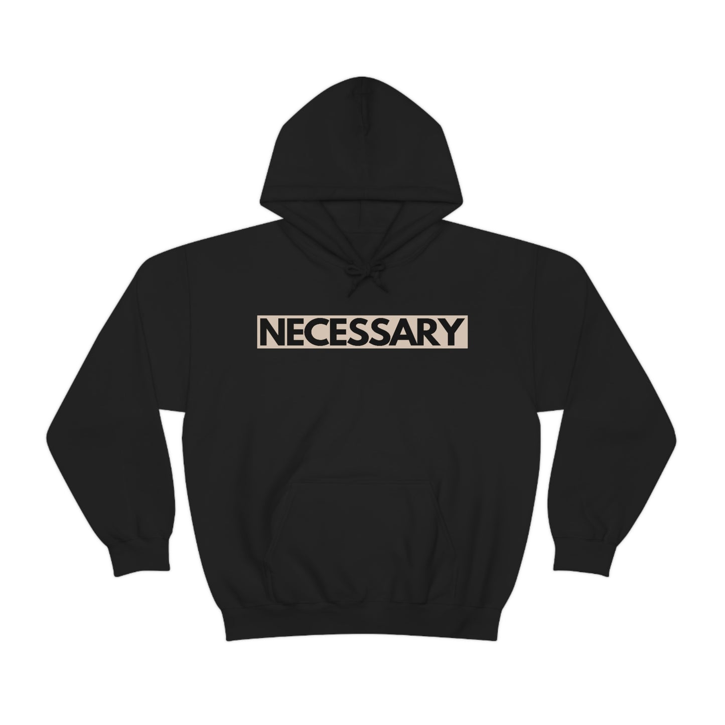 "necessary" Unisex Heavy Blend™ Hooded Sweatshirt - Nude