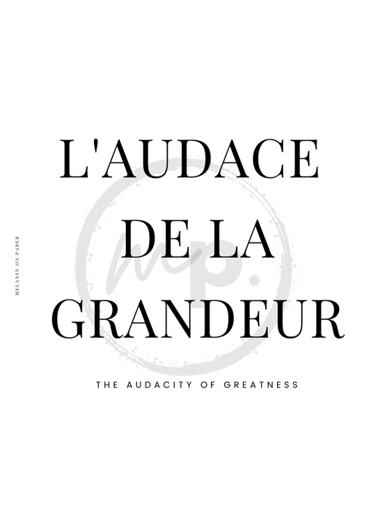 "the audacity of greatness" Printable Dashboard Insert