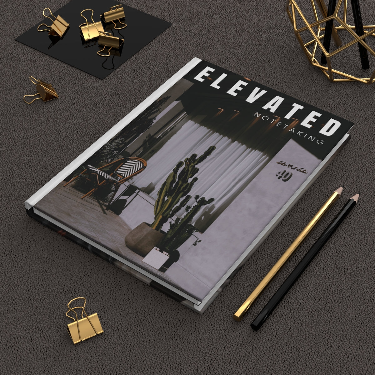 "Elevated Notetaking" Hardcover Journal Matte