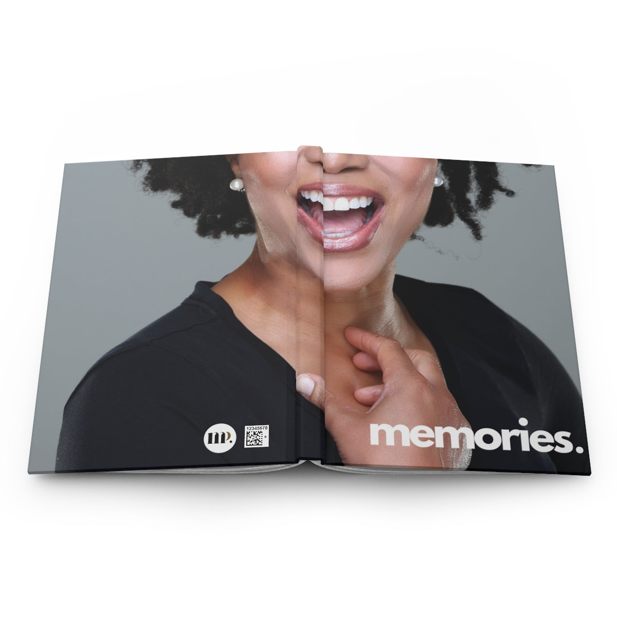 "memories" Velvety Matte Hardcover Journal