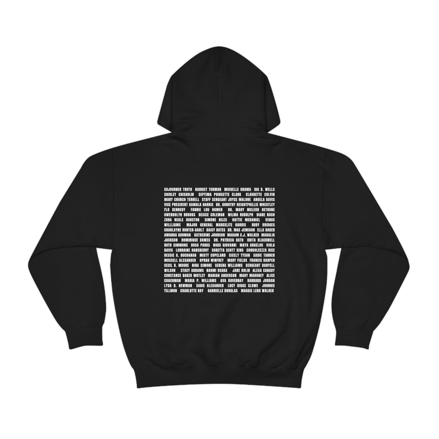 "Revolutionary Black Women" Unisex Heavy Blend™ Hooded Sweatshirt - Black, Chocolate, Navy Blue, Dark Gray, & Hunter Green Available