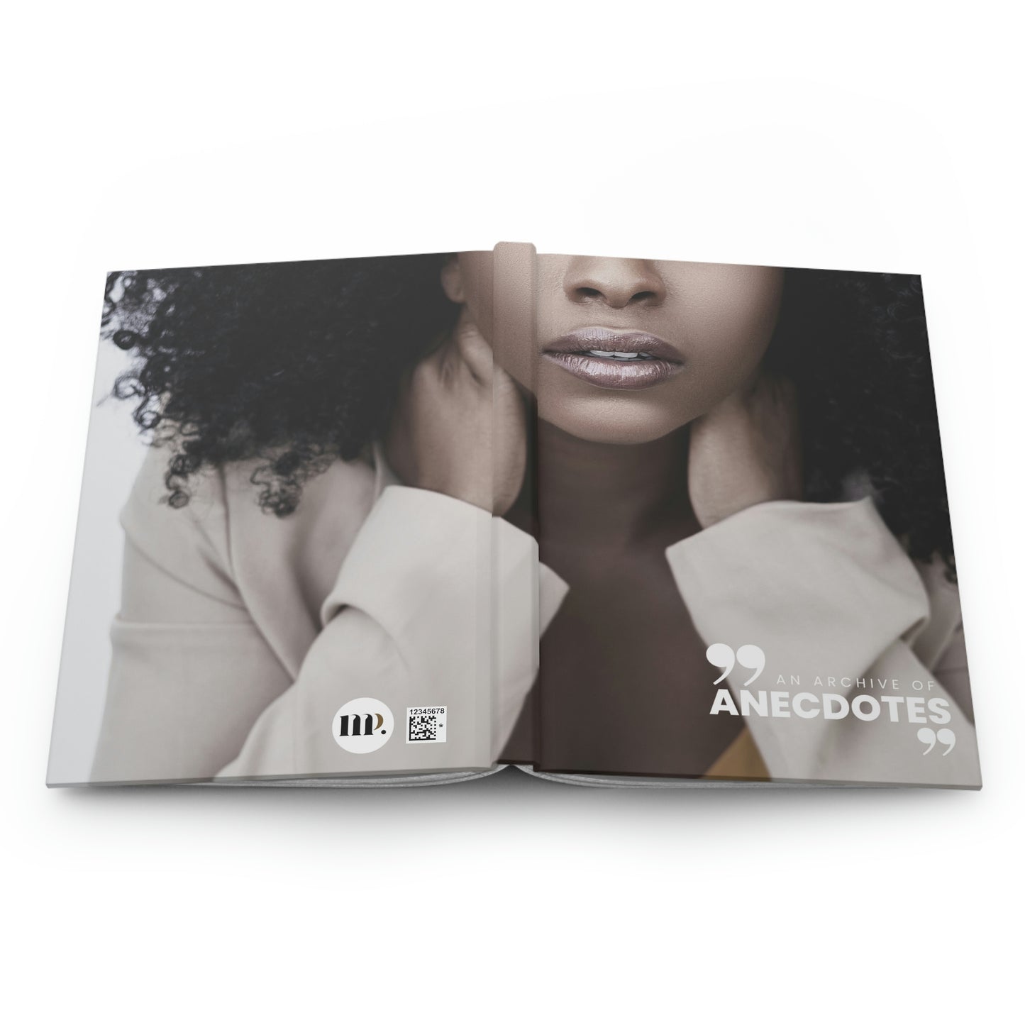 "an archive of anecdotes" Velvety Matte Hardcover Journal