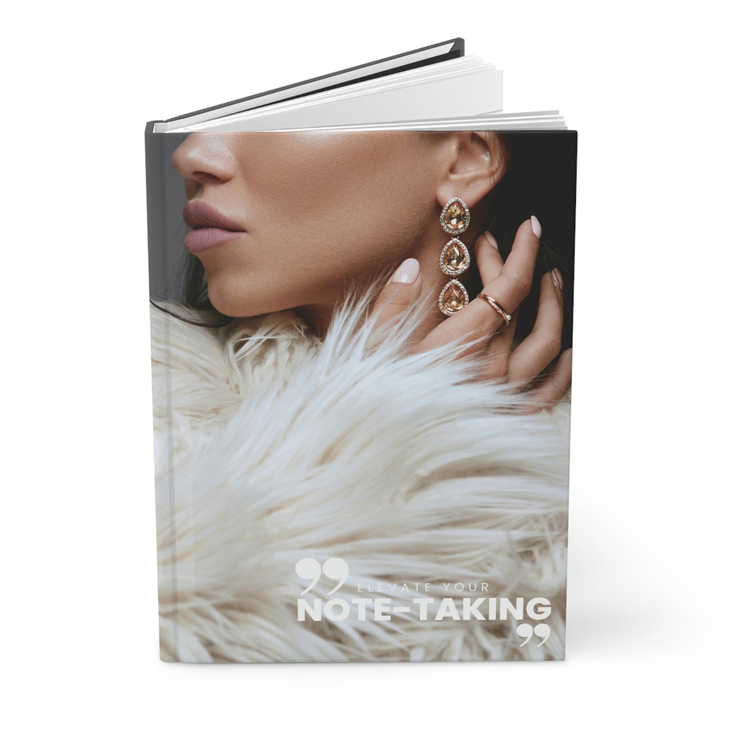 "elevate your note-taking" Velvety Matte Hardcover Journal