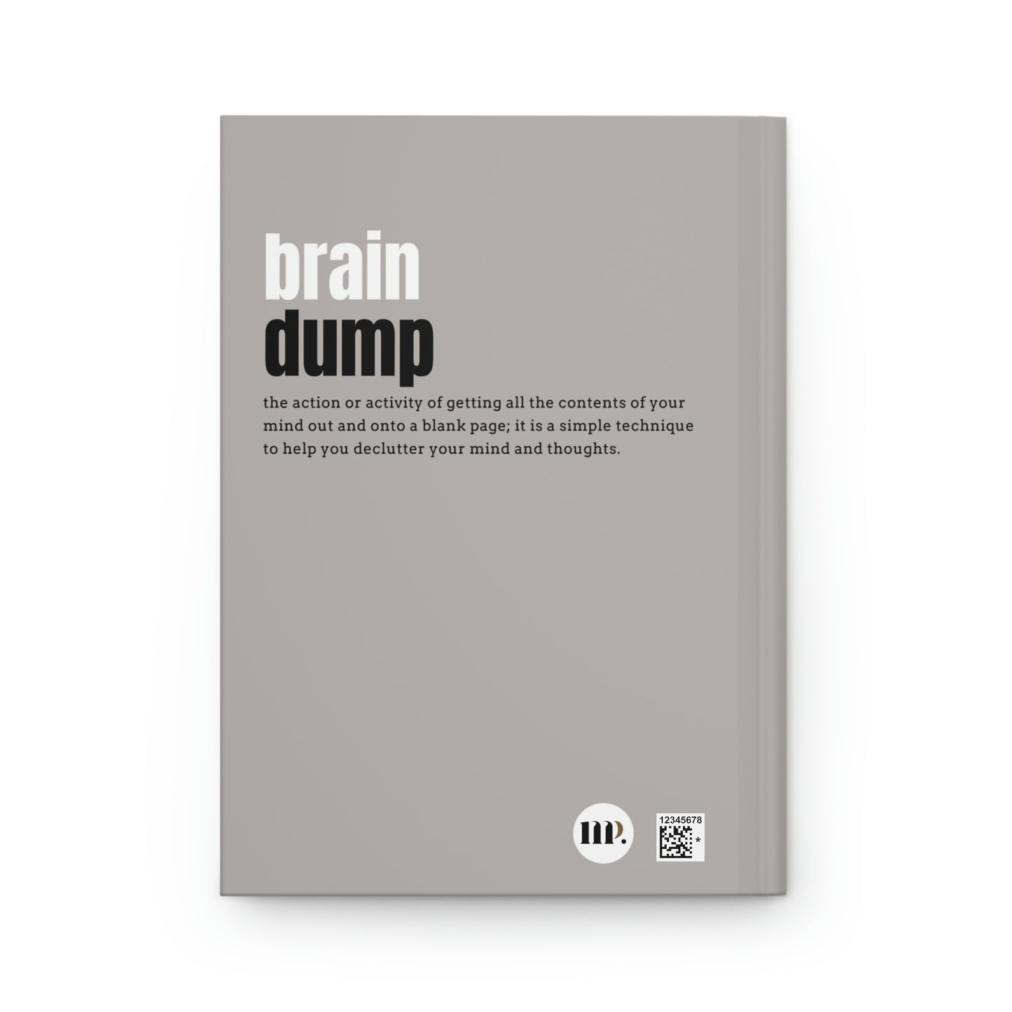 "All the Things" Velvety Matte Hardcover Journal - Nude