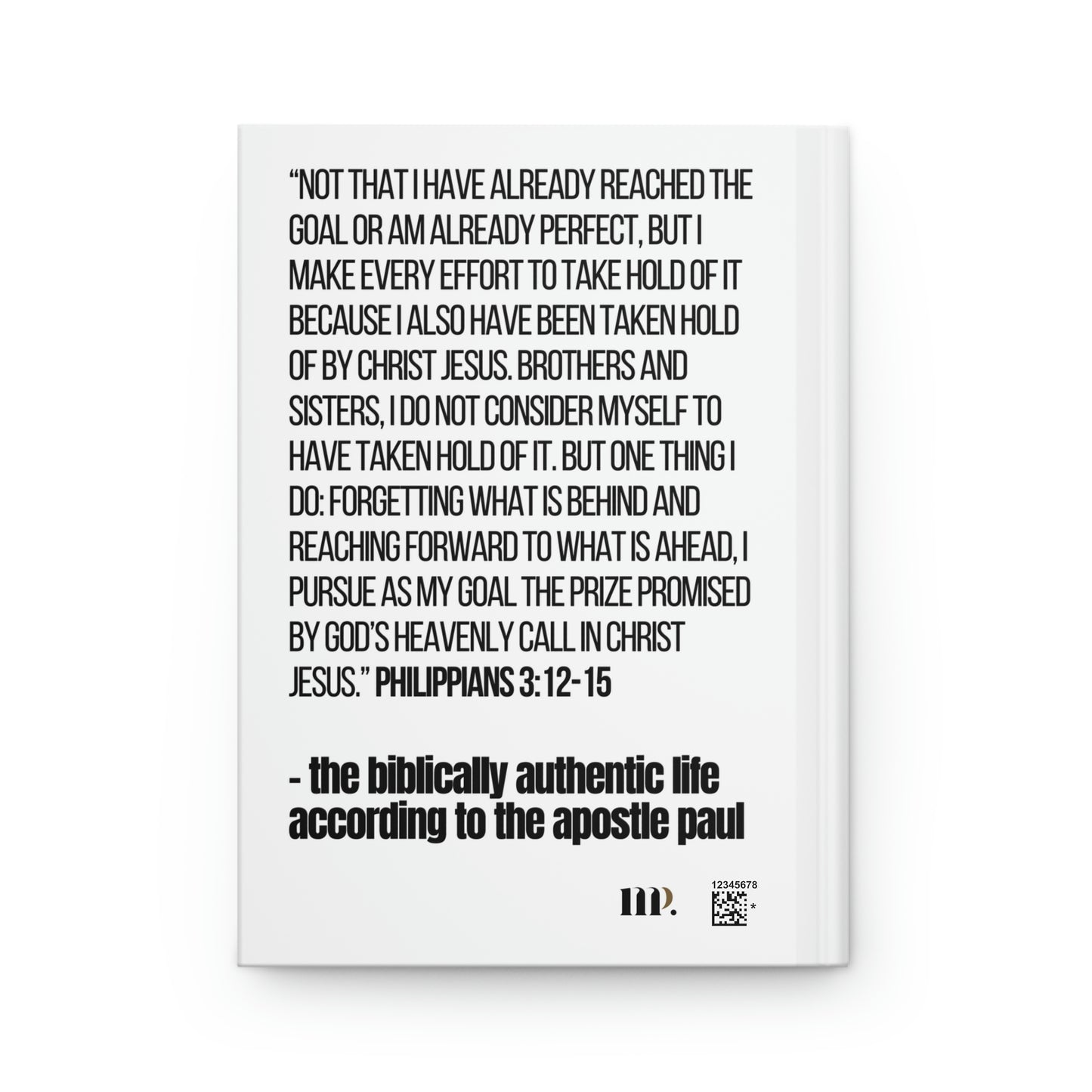 "authenticity is everything" Velvety Matte Hardcover Journal