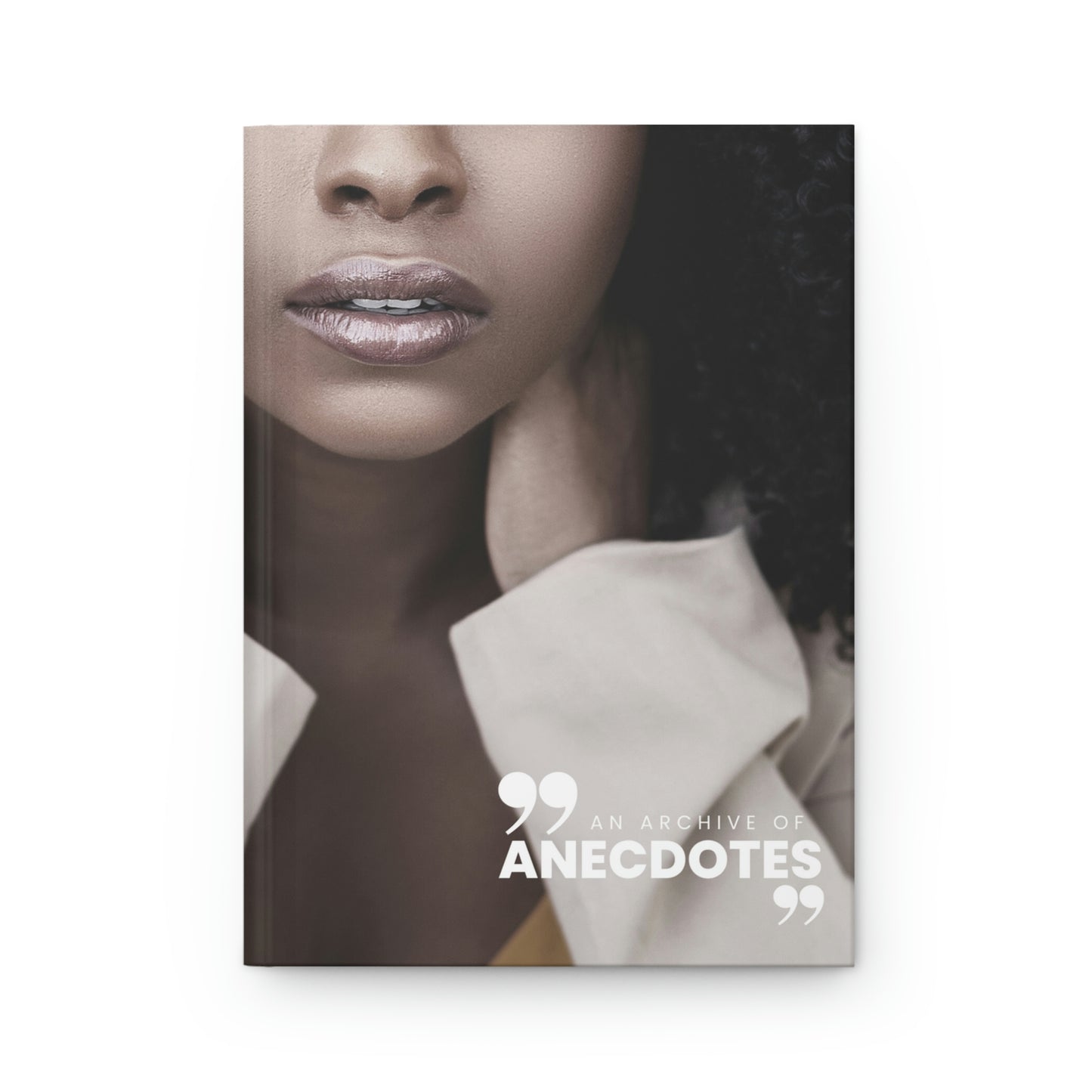 "an archive of anecdotes" Velvety Matte Hardcover Journal