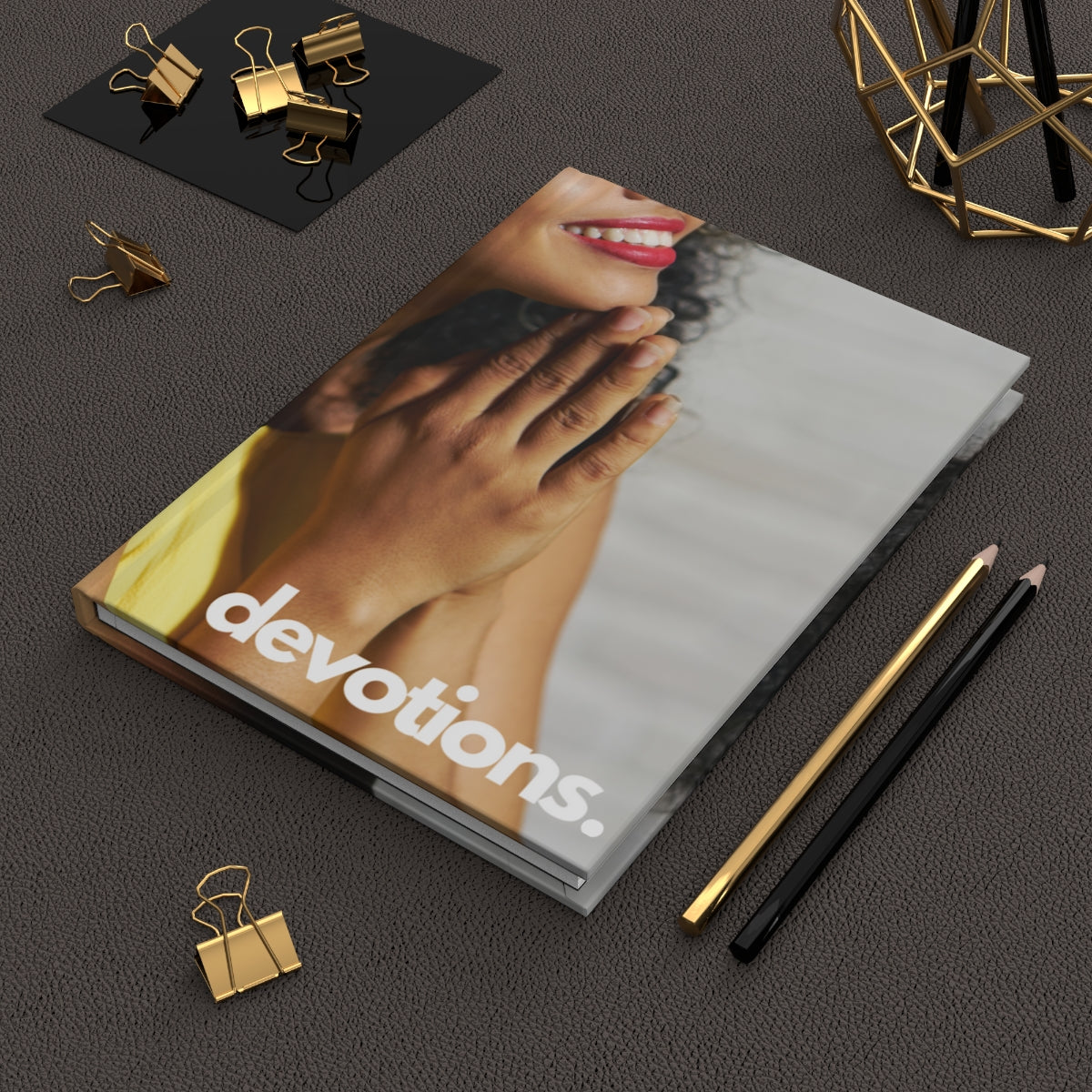 "devotions" Velvety Matte Hardcover Journal