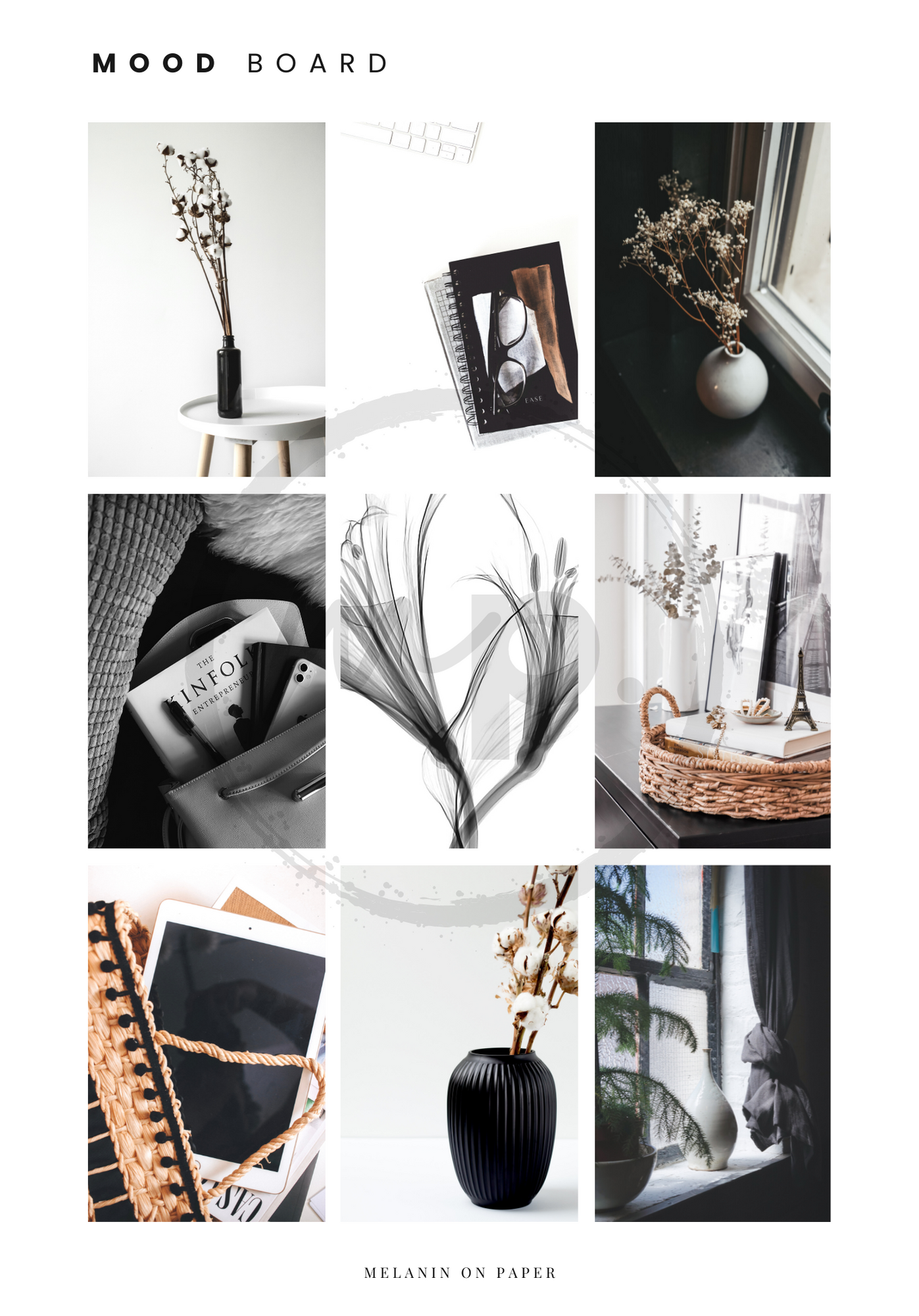 mood board (Version 1) Printable Dashboard Insert