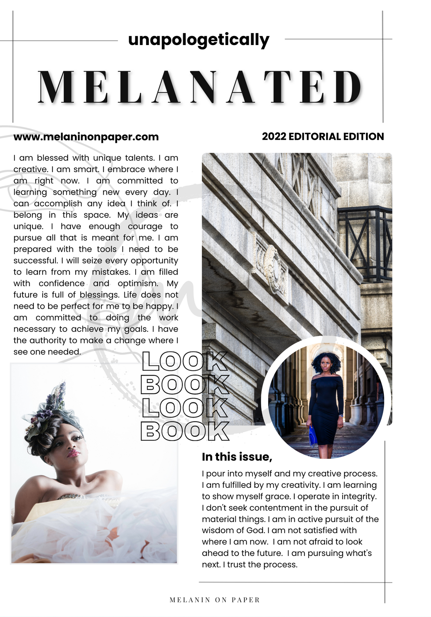 "unapologetically melanated" Printable Dashboard Insert