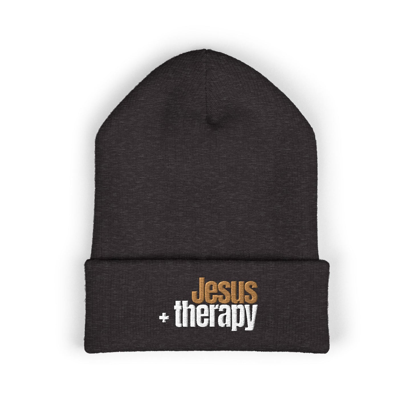 "Jesus + Therapy" Classic Cuffed Beanie