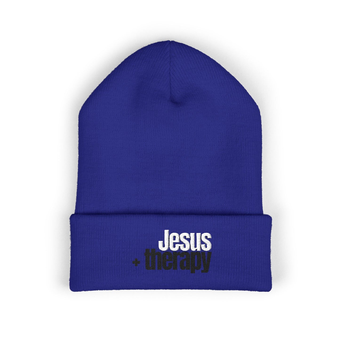 "Jesus + Therapy" Classic Cuffed Beanie