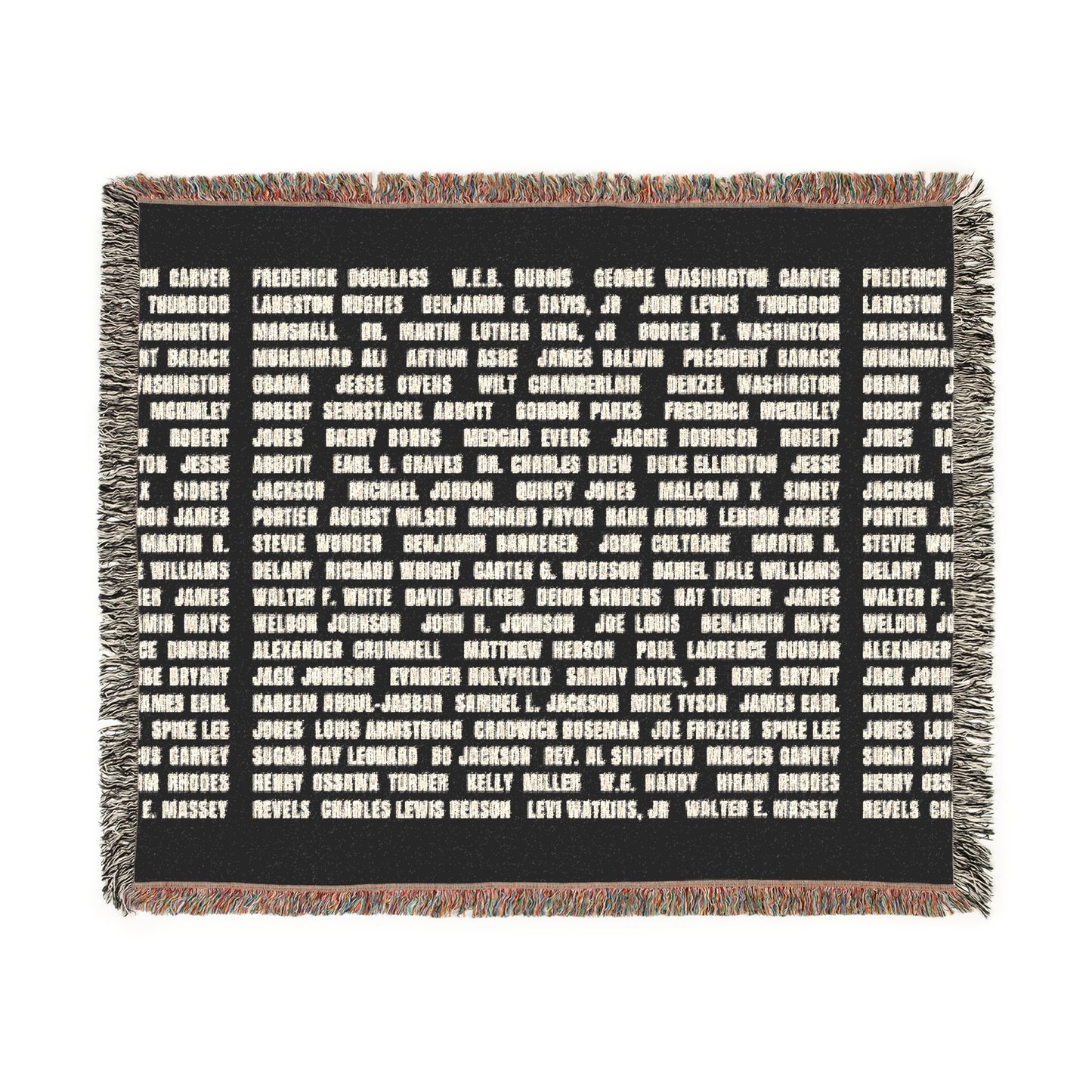 "Revolutionary Black Men" Cozy Woven Blanket