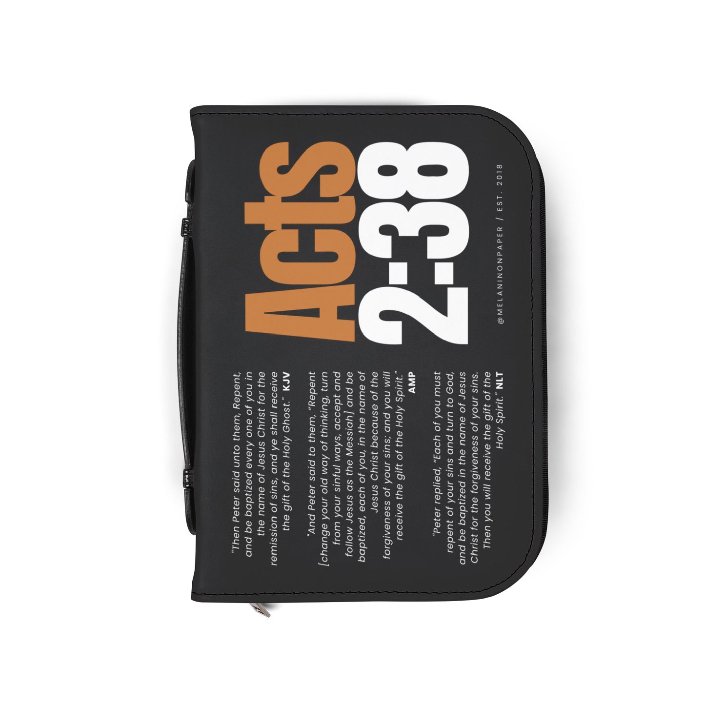 "Acts 2:38" Luxe Bible Cover - 4 Sizes Available