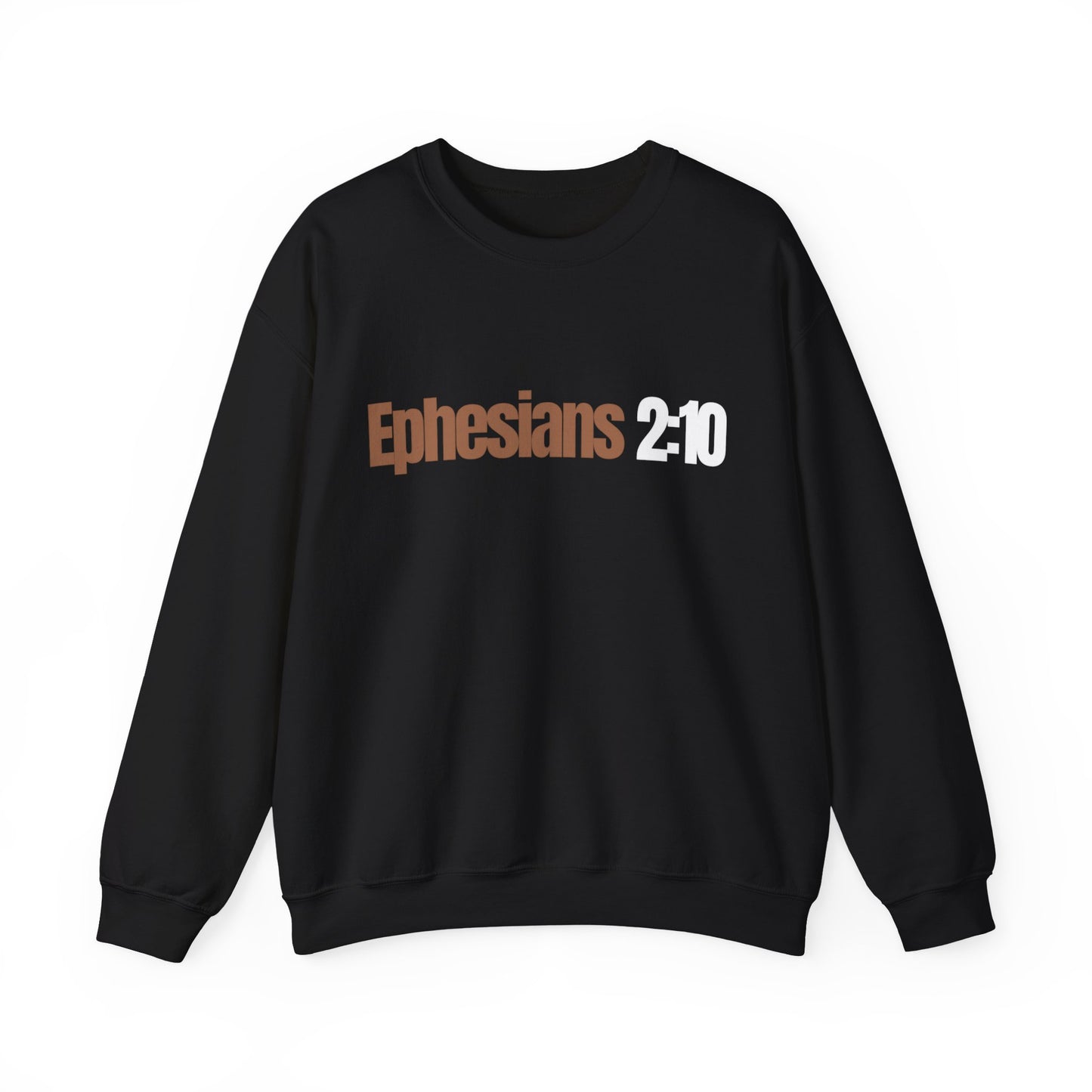 "Ephesians 2:10" Unisex Heavy Blend™ Crewneck Sweatshirt - Black, Gray, & Navy Blue Available