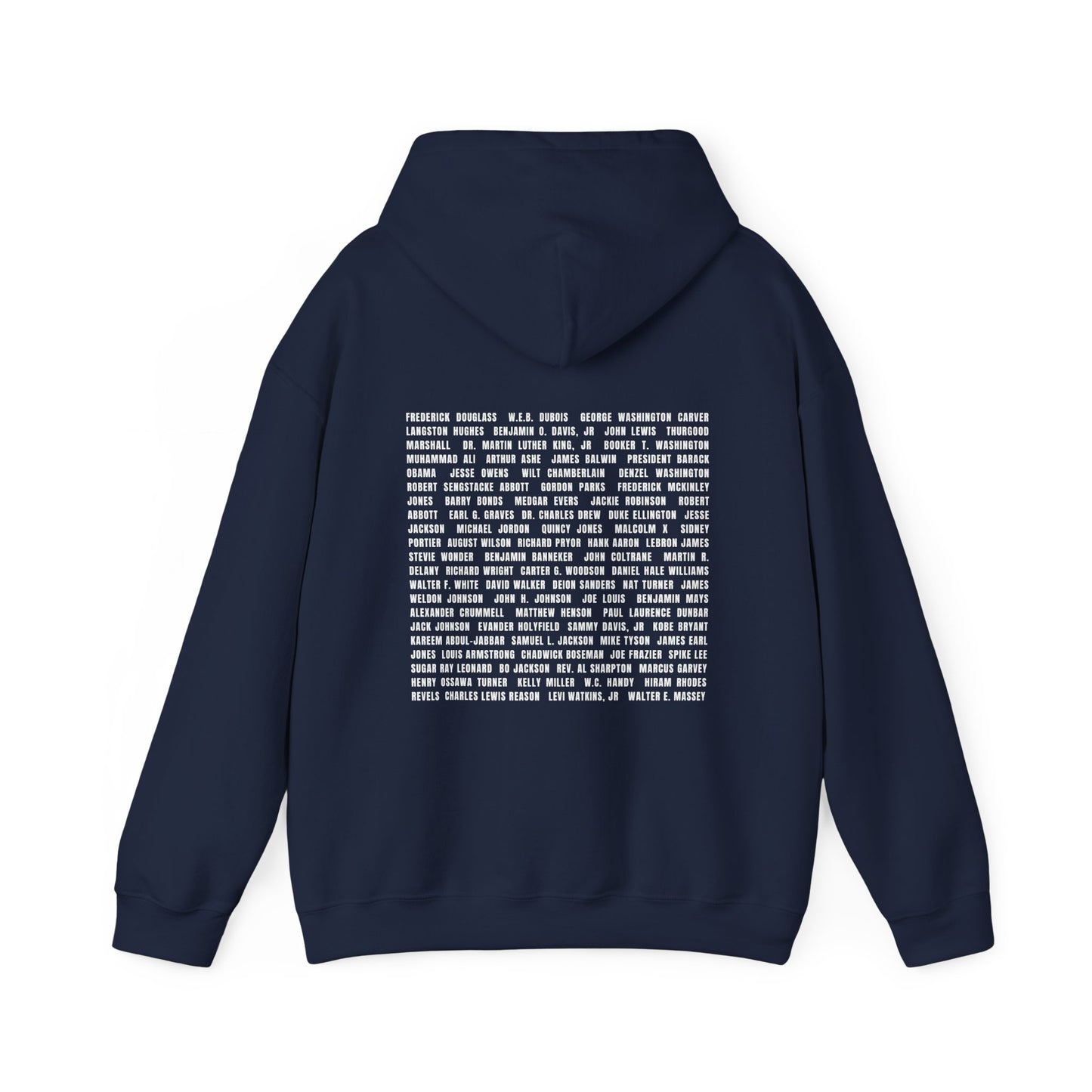 "Revolutionary Black Men" Unisex Heavy Blend™ Hooded Sweatshirt - Black, Chocolate, Navy Blue, Dark Gray, & Hunter Green Available