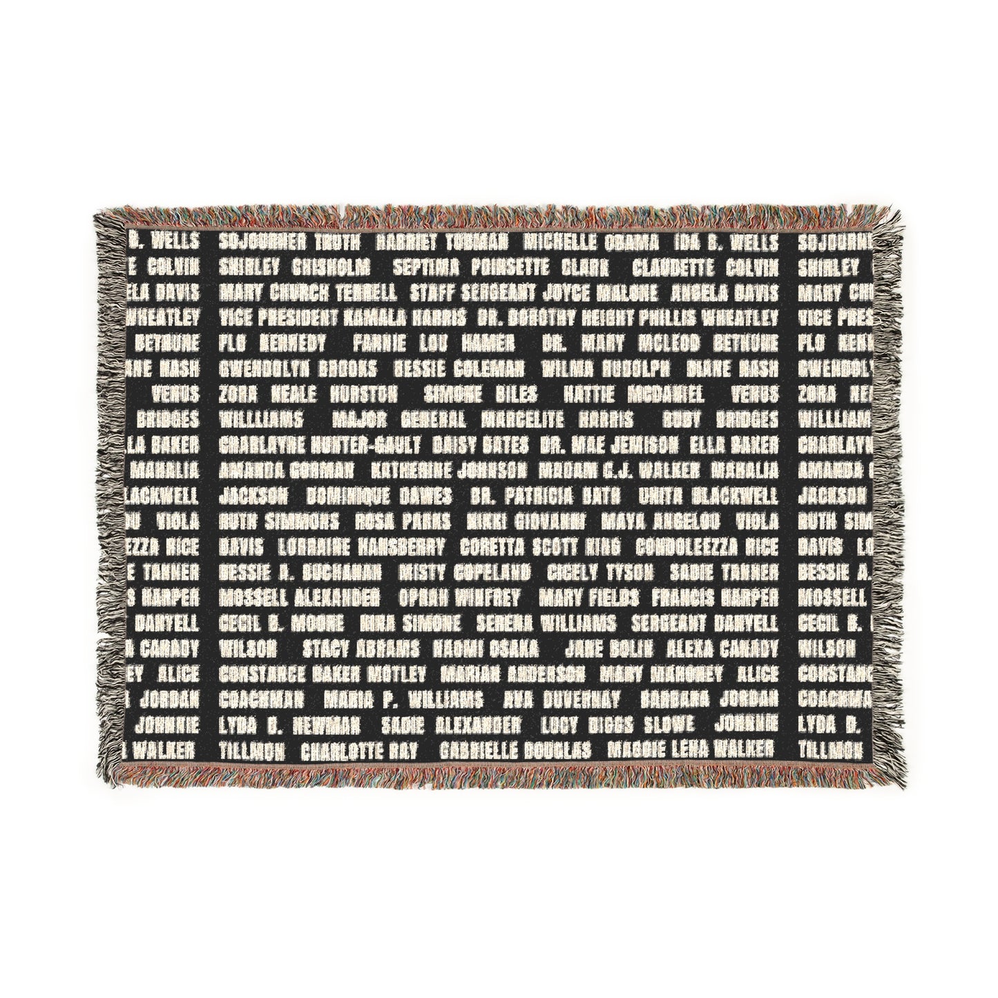 "Revolutionary Black Women" Cozy Woven Blanket