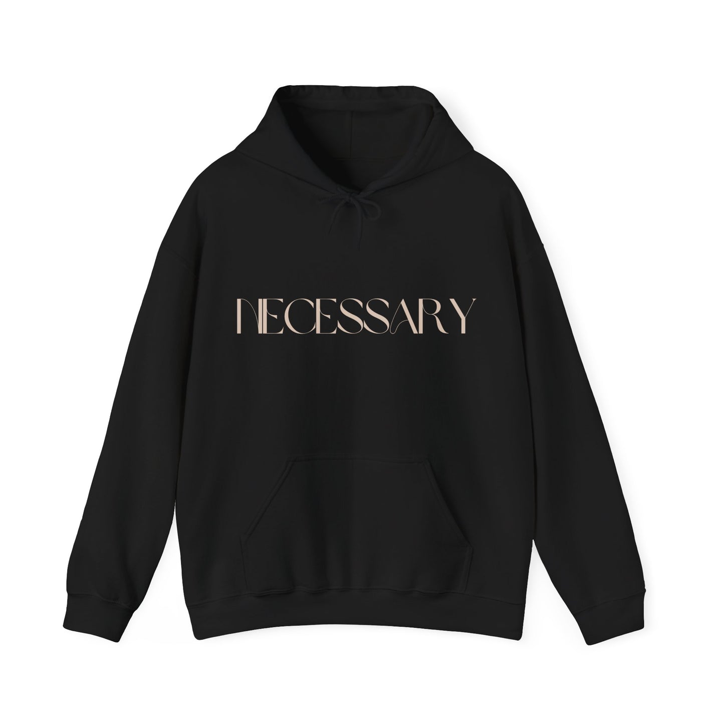 "necessary" Unisex Heavy Blend™ Hooded Sweatshirt - Black, Chocolate, & Hunter Green Available