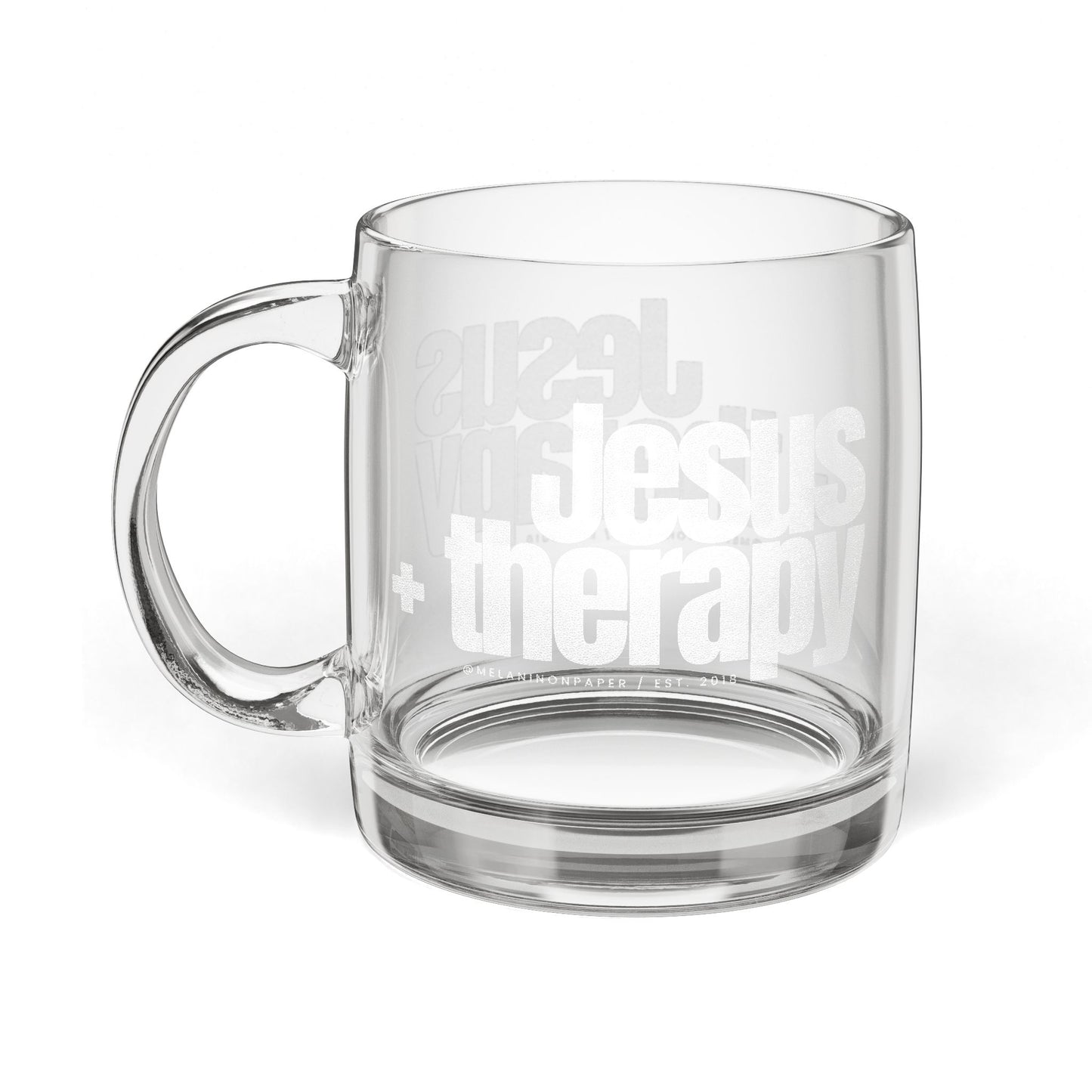 "Jesus + Therapy" Engraved Coffee Mug