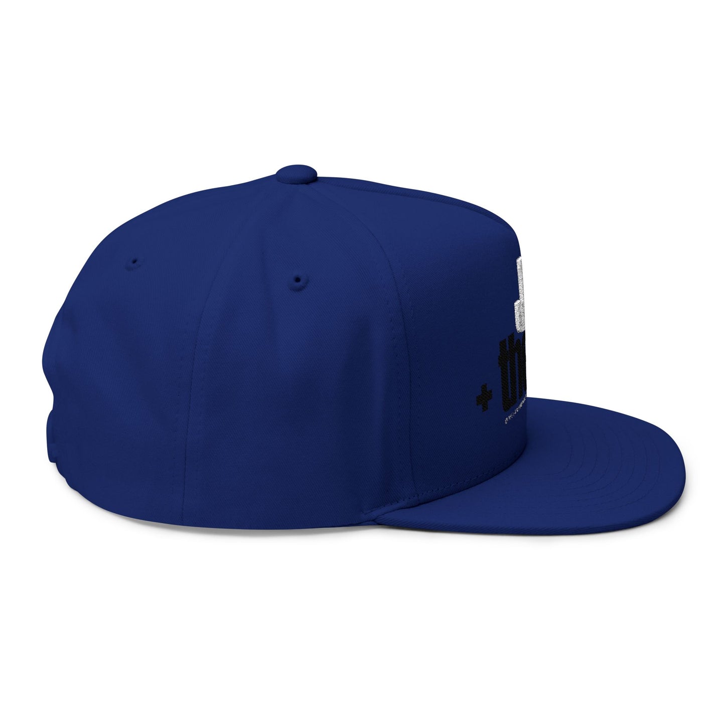 Embroidered Flat Bill Cap - Stylish Faith-Based Headwear, Perfect for Daily Wear, Gifts, Church Events, and More
