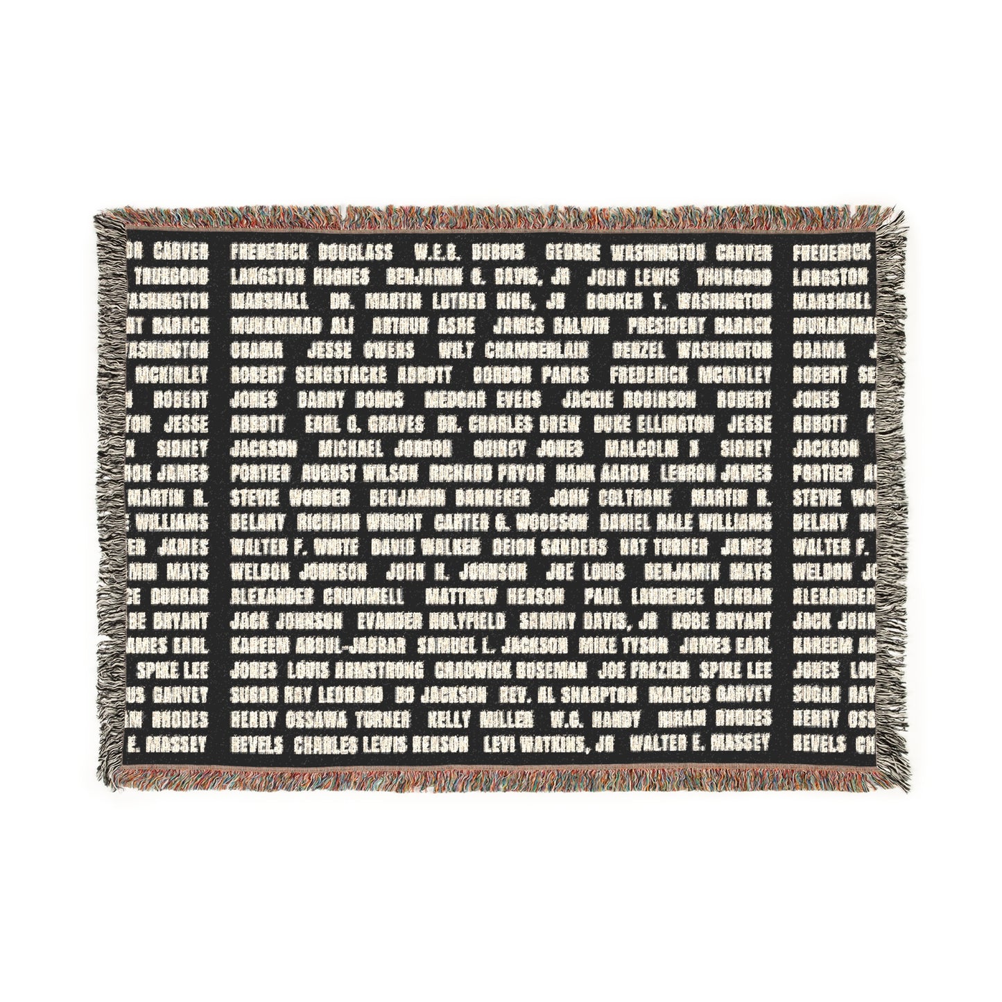 "Revolutionary Black Men" Cozy Woven Blanket