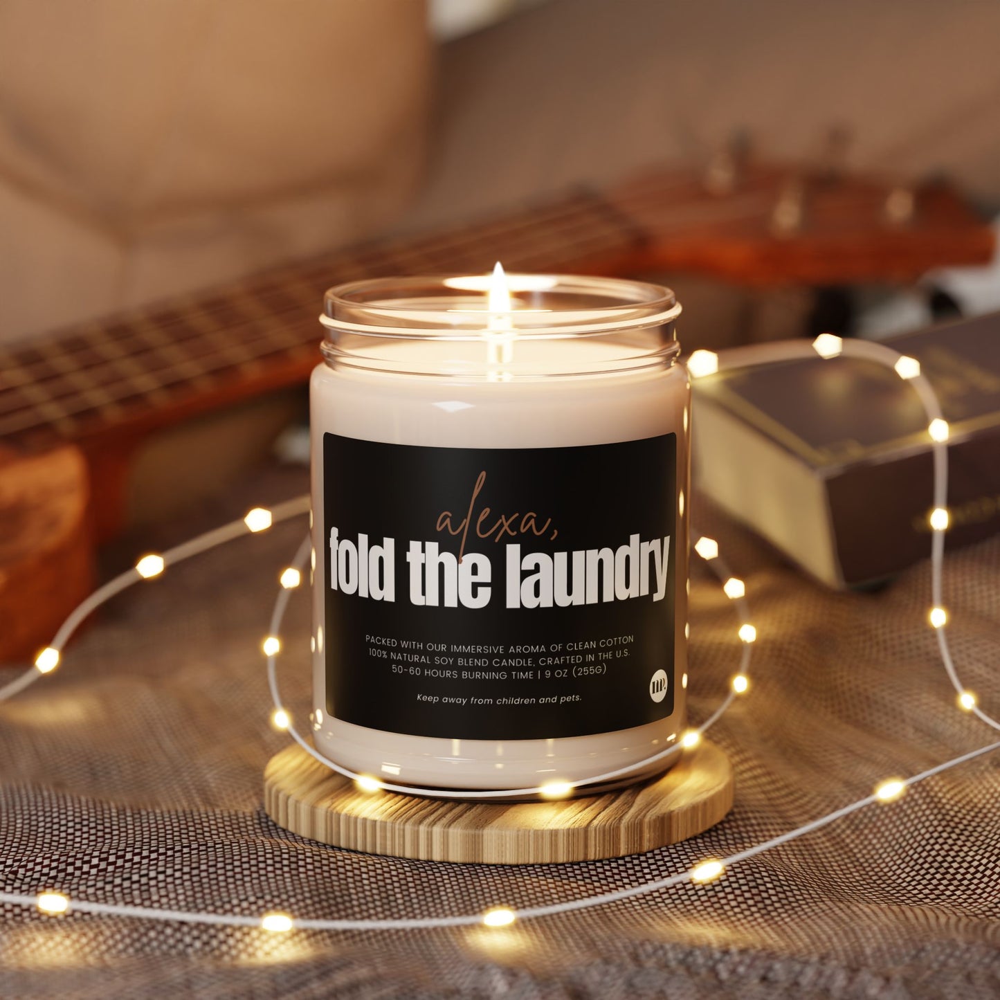 Luxury Aromatic Scented Soy Candle, 9oz (6 scents available)