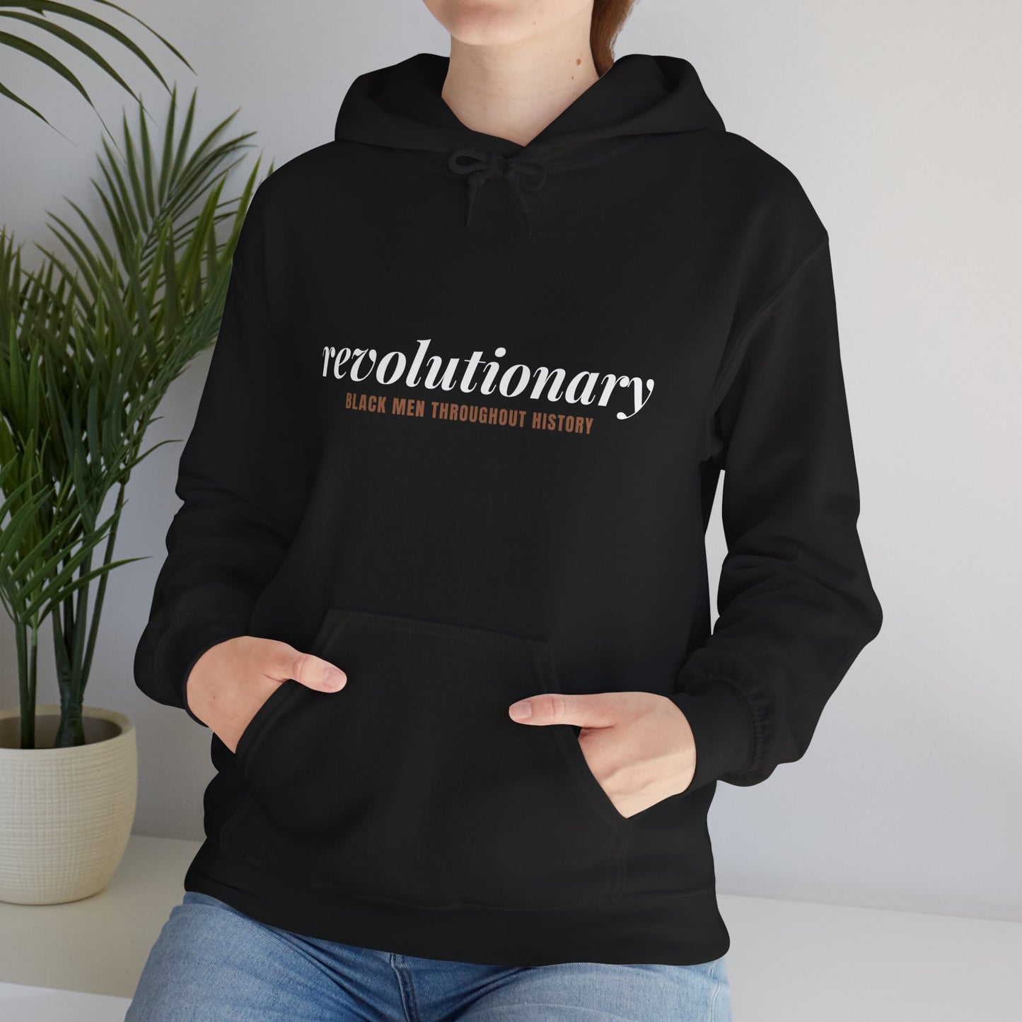 "Revolutionary Black Men" Unisex Heavy Blend™ Hooded Sweatshirt - Black, Chocolate, Navy Blue, Dark Gray, & Hunter Green Available