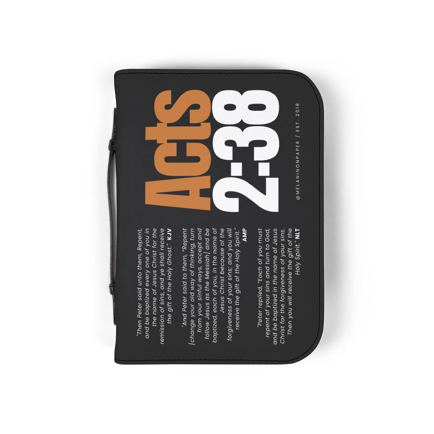"Acts 2:38" Luxe Bible Cover - 4 Sizes Available