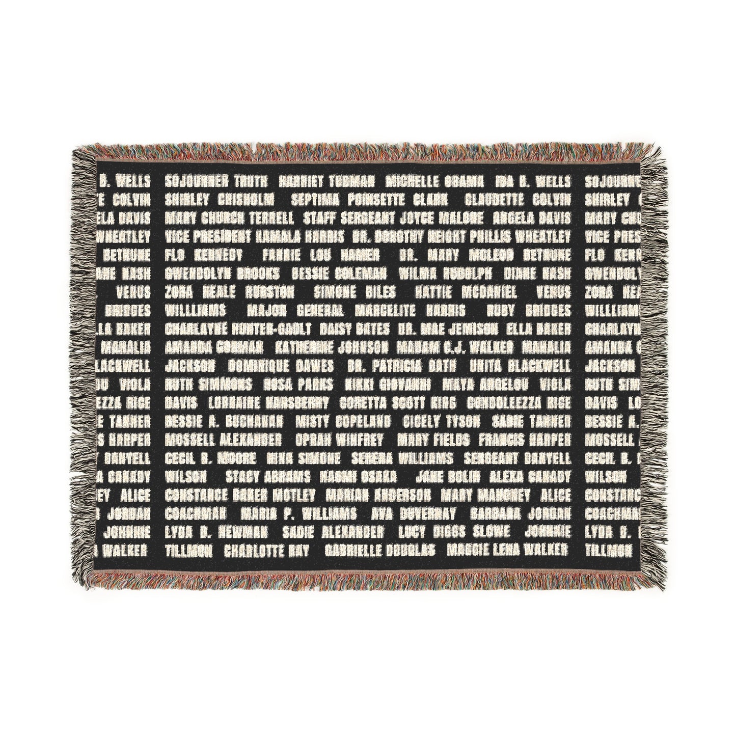 "Revolutionary Black Women" Cozy Woven Blanket