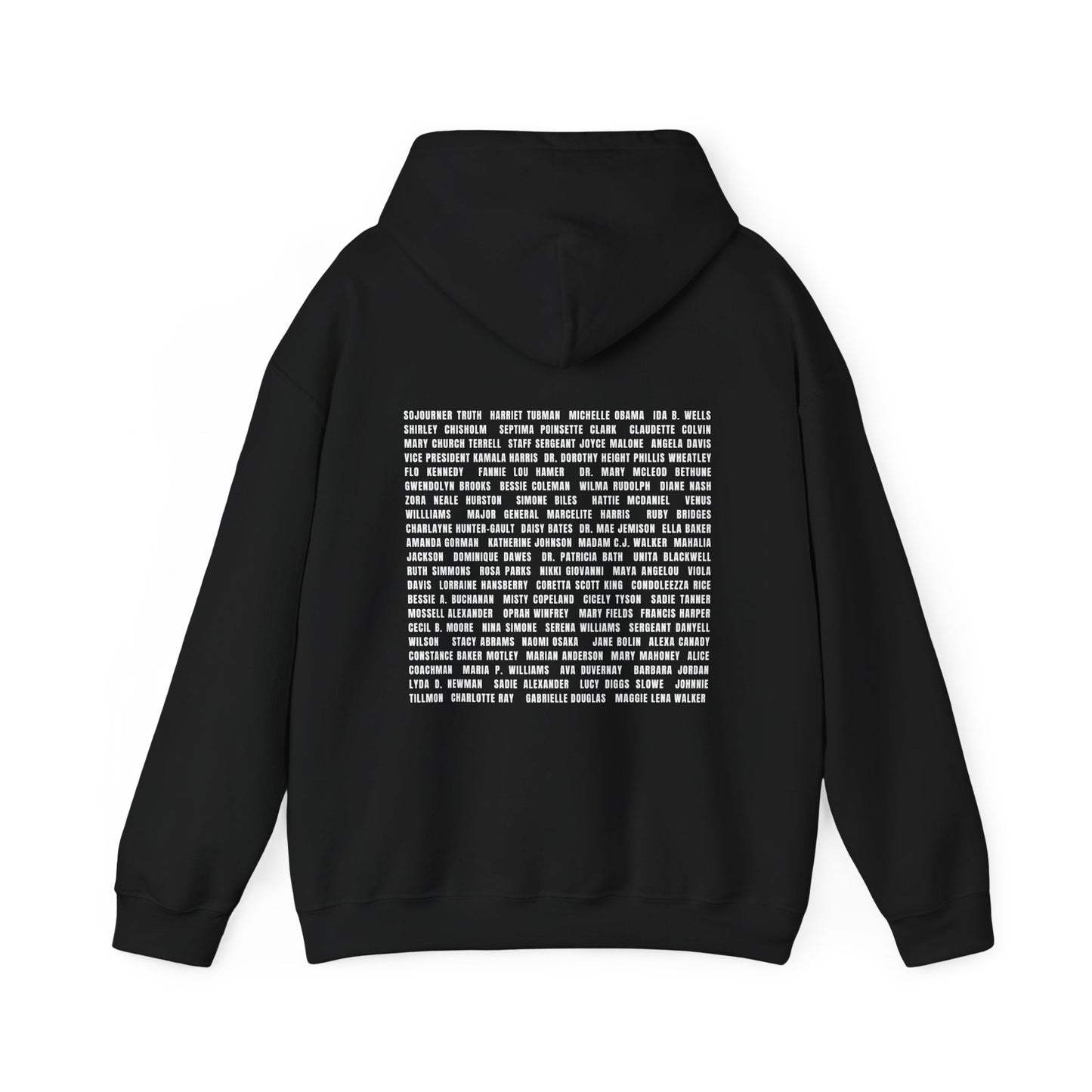 "Revolutionary Black Women" Unisex Heavy Blend™ Hooded Sweatshirt - Black, Chocolate, Navy Blue, Dark Gray, & Hunter Green Available